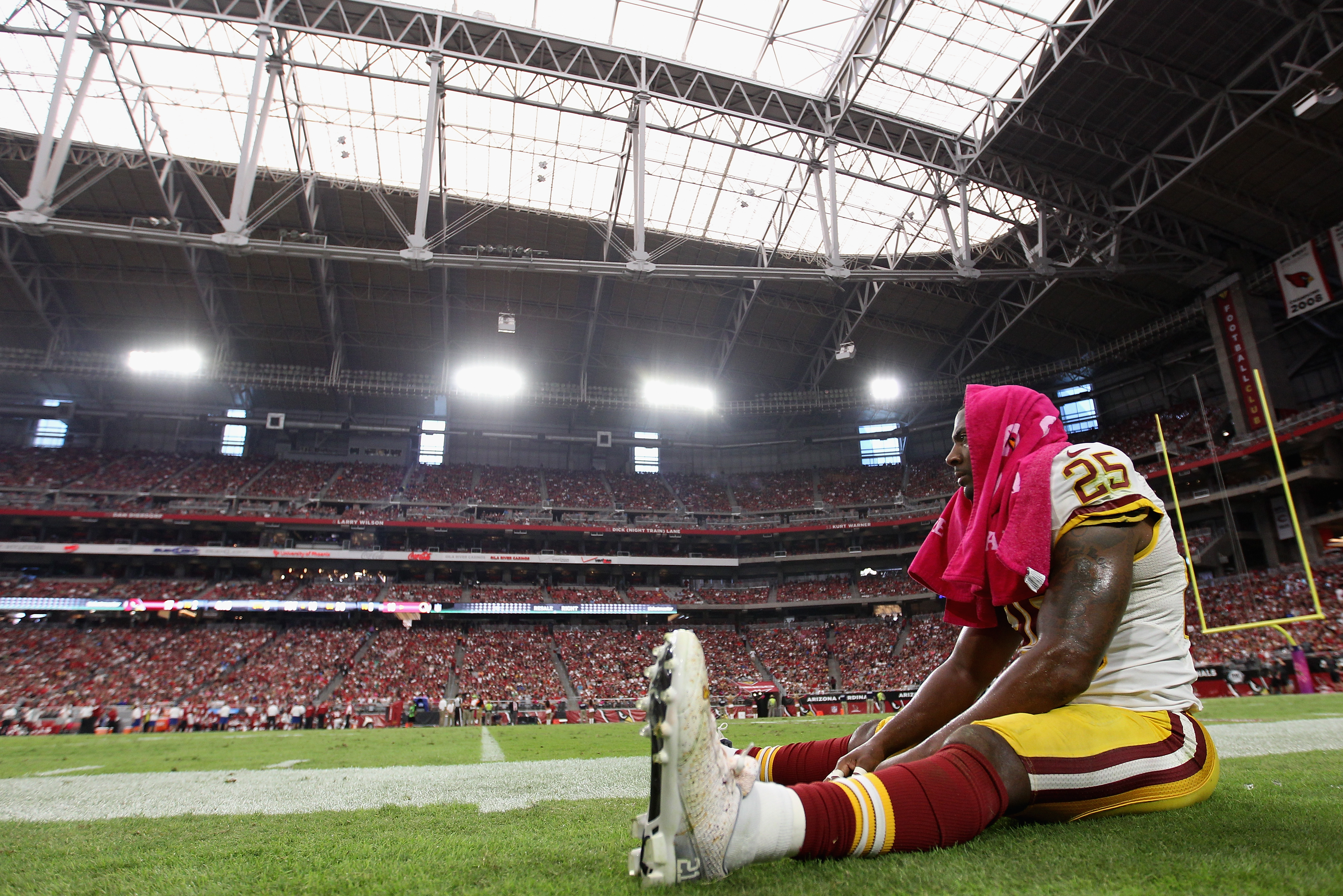 Ryan Clark during the NFL game between the Washington Redskins and the Arizona Cardinals at the University of Phoenix Stadium on October 12, 2014, in Glendale, Arizona. | Source: Getty Images