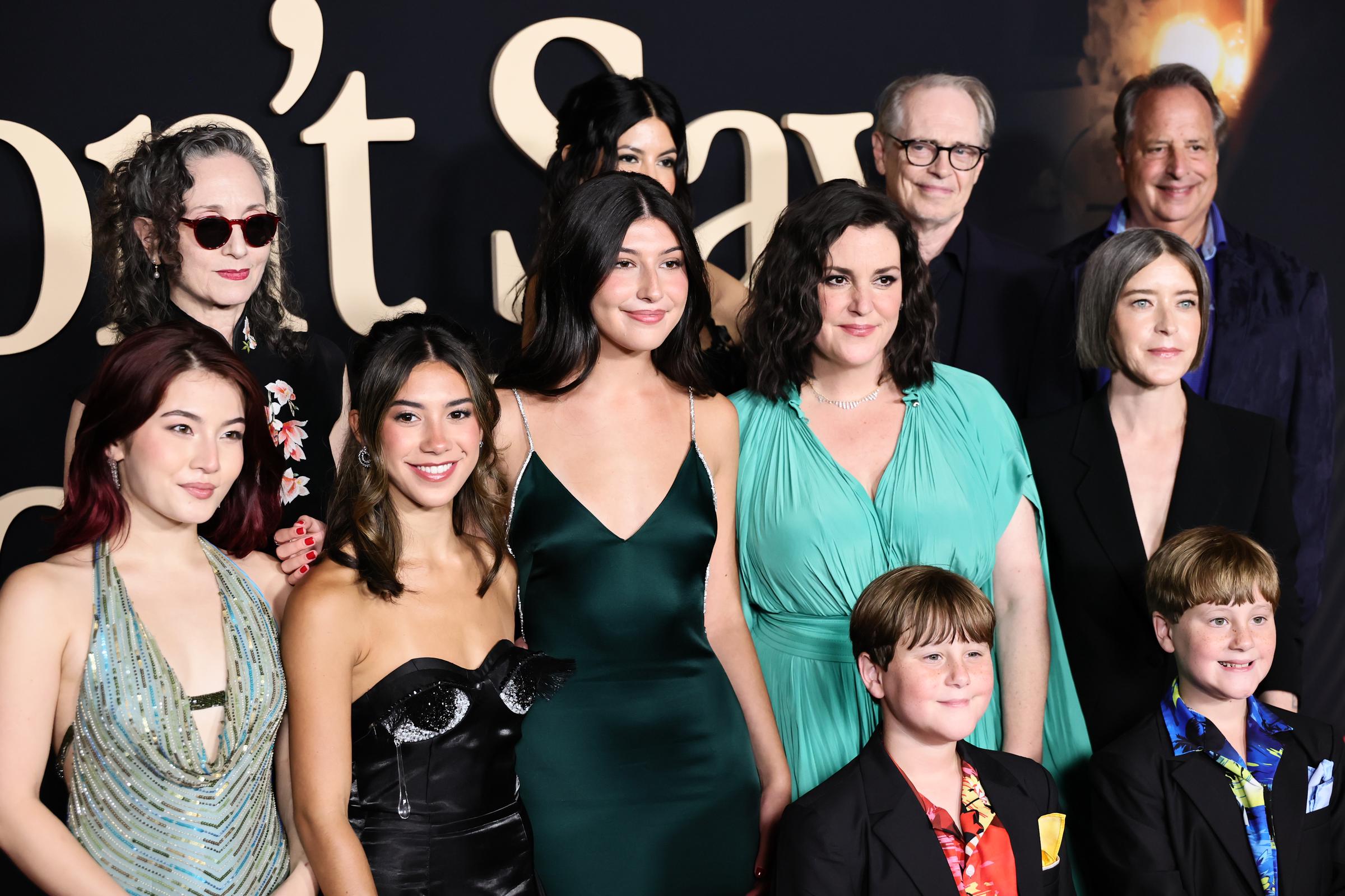 Sunny Sandler joins Melanie Lynskey, Steve Buscemi, Bebe Neuwirth, Stephanie Beatriz and other members of the "Don't Say Good Luck" team at the film's New York premiere. | Source: Getty Images
