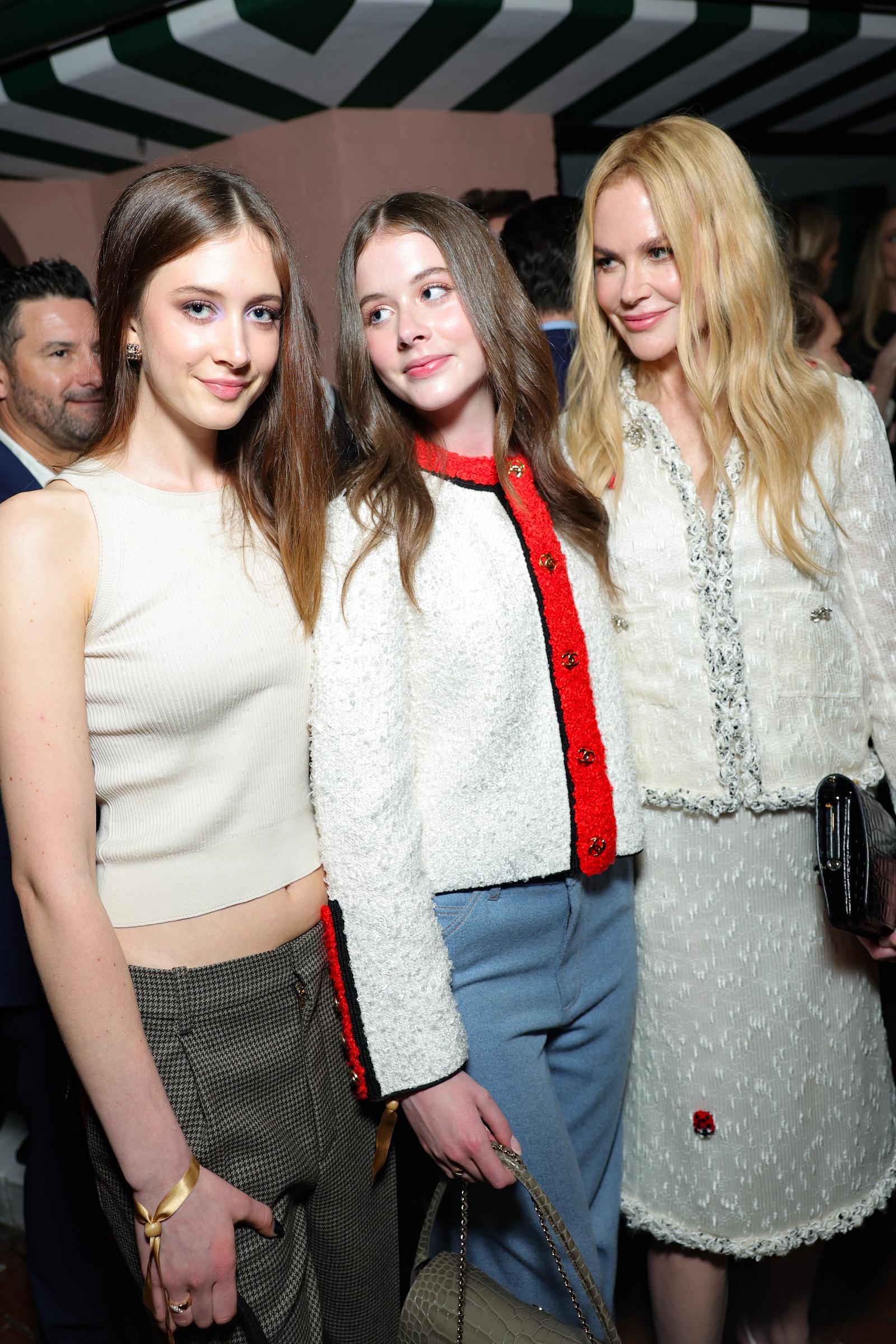 Nicole Kidman has described herself as a "guide" to daughters Sunday Rose and Faith Margaret, saying she values the close relationship they have. Sunday has since called her mother her "biggest inspiration" and a key part of everything she does. | Source: Getty Images