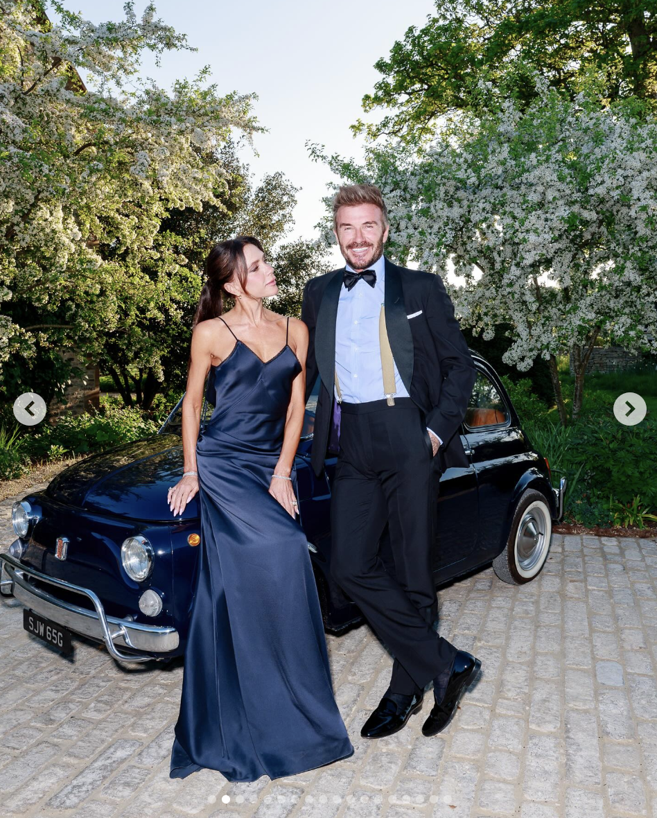Victoria and David Beckham are pictured together in a photo shared on May 4, 2025 | Source: Instagram/victoriabeckham