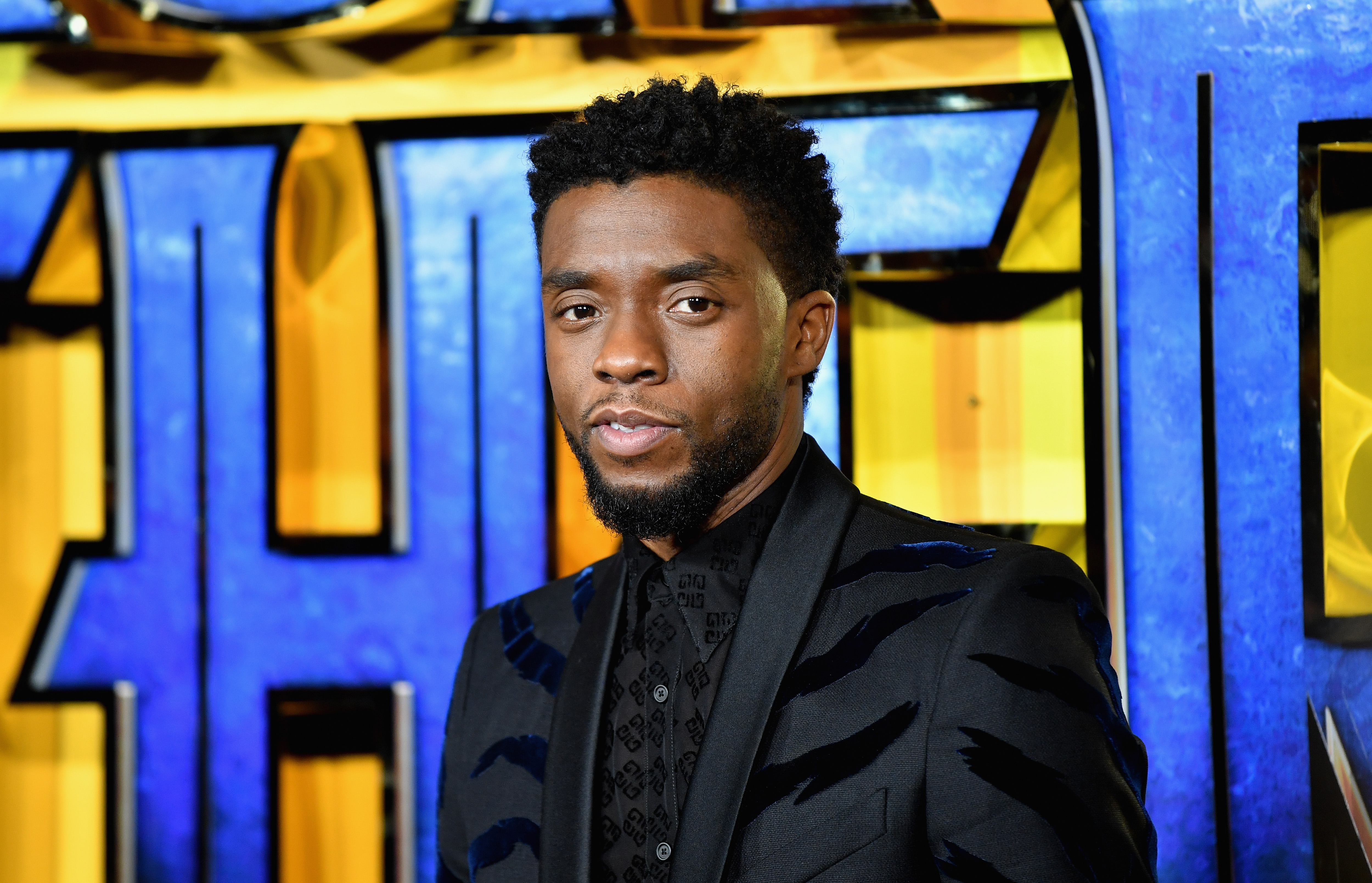 Chadwick Boseman attends the European premiere of Marvel Studios' "Black Panther" at the Eventim Apollo in London, England, on February 8, 2018. | Source: Getty Images