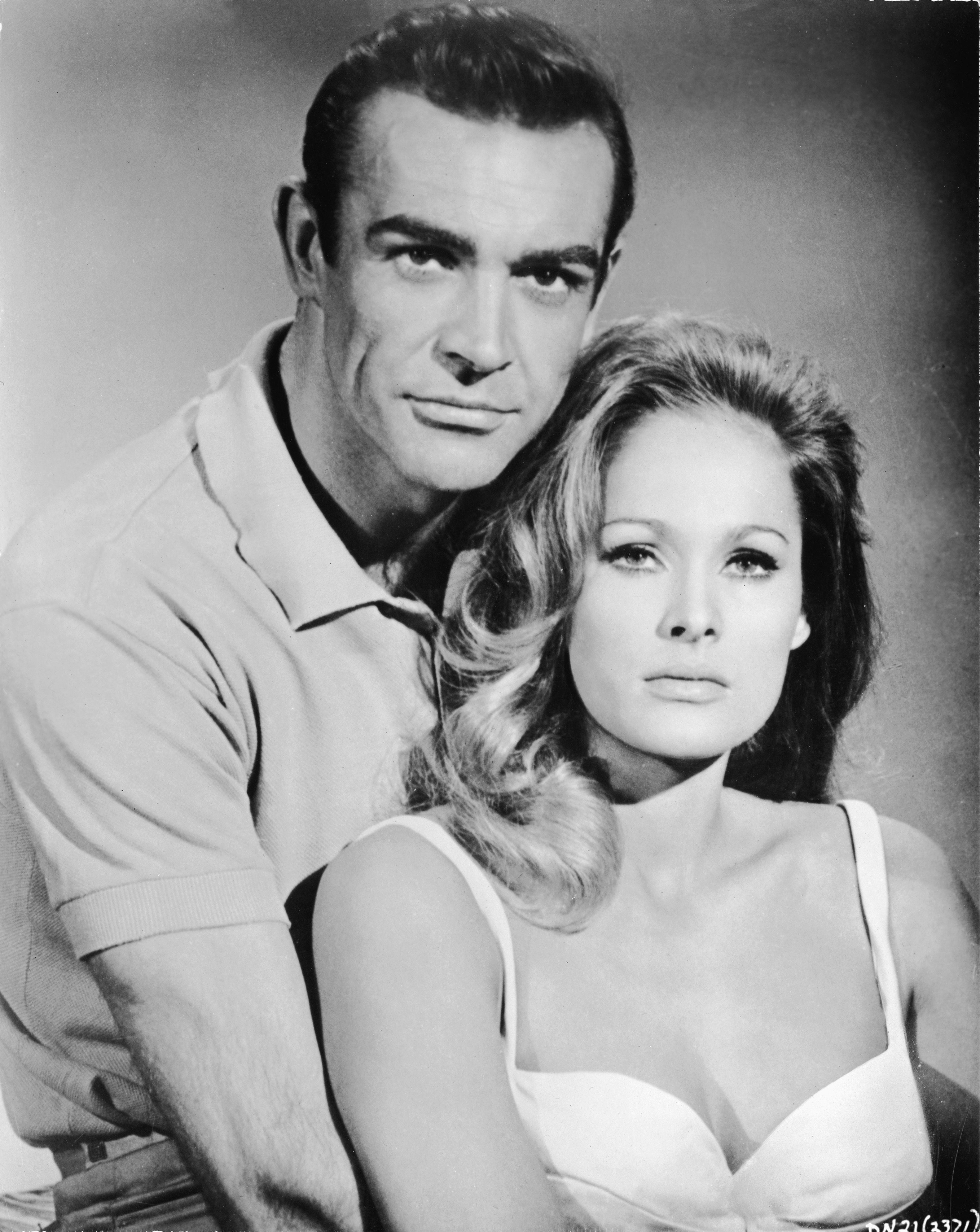 Sean Connery and the actress on the set of "Dr. No," 1962 | Source: Getty Images