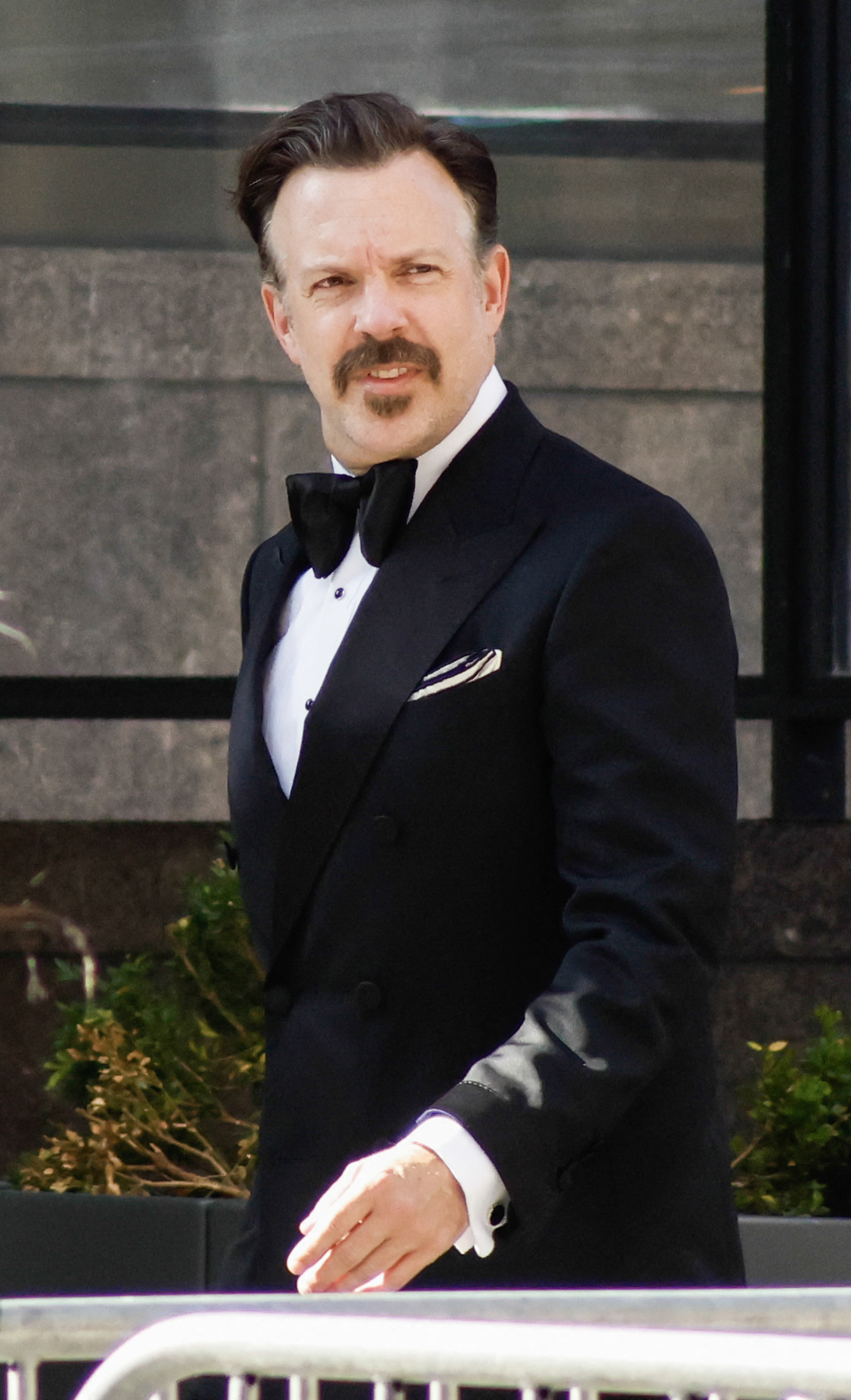 Jason Sudeikis showed up in a goatee that made him look more handsome. As seen in this photo, he arrived at Madison Square Garden on July 3, 2026, in New York City, New York. | Source: Getty Images