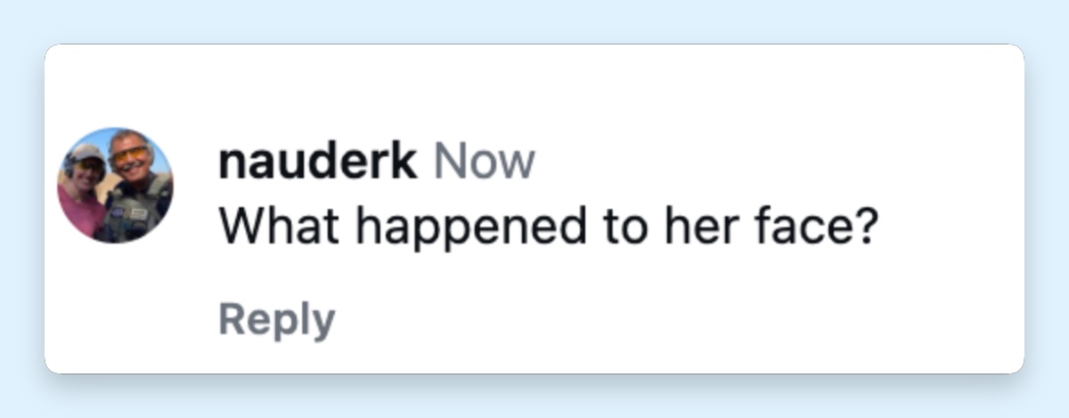 “What happened to her face?” — The discussion extended beyond Catherine's figure, with some viewers questioning changes in her facial appearance. | Source: Instagram/@todayshow