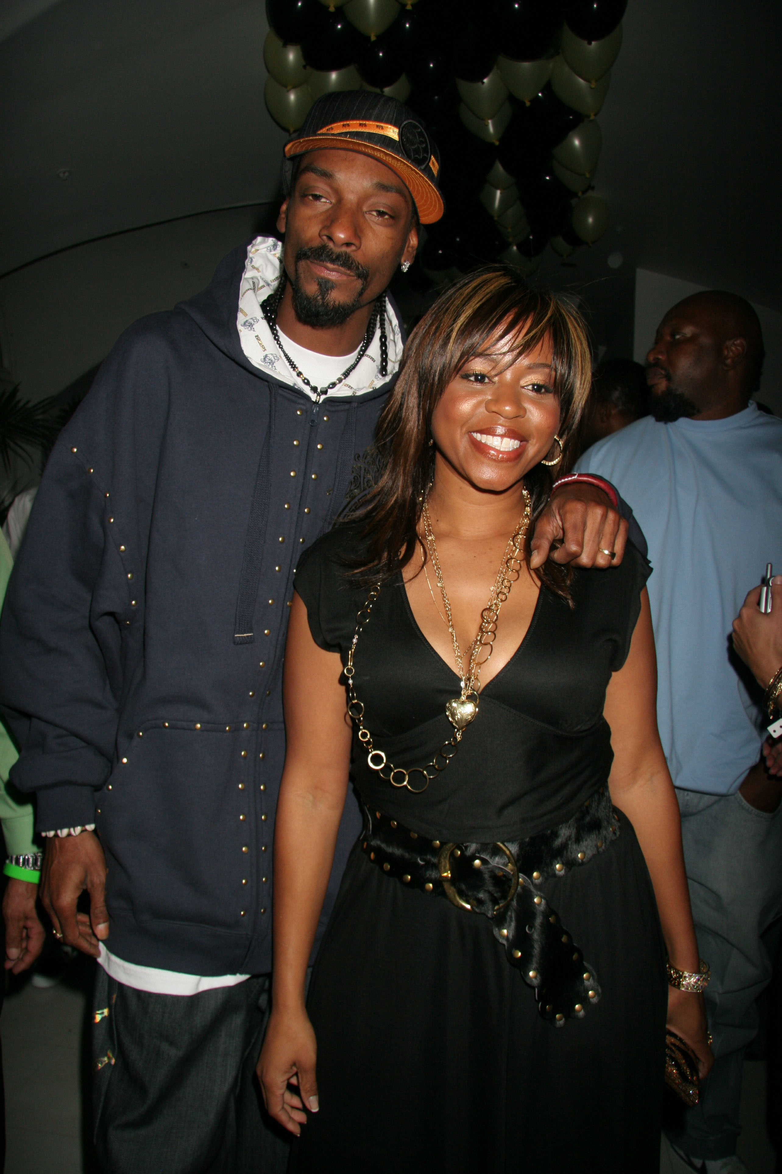 Snoop Dogg and Shante Broadus attending Snoop Dogg’s Birthday Bash and the “Hood of Horror” after-party at Montmartre Lounge in Hollywood, California. | Source: Getty Images