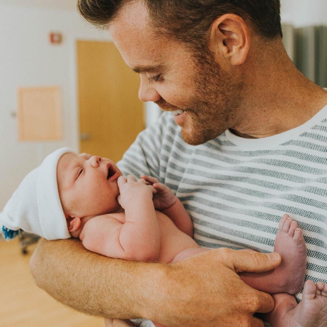 Brandon celebrated becoming a father for the fourth time in August 2017, sharing an emotional message about his newborn son. He also praised his wife, Shelby, for her strength during the birth of their fourth boy. | Source: Instagram/brandonosmond