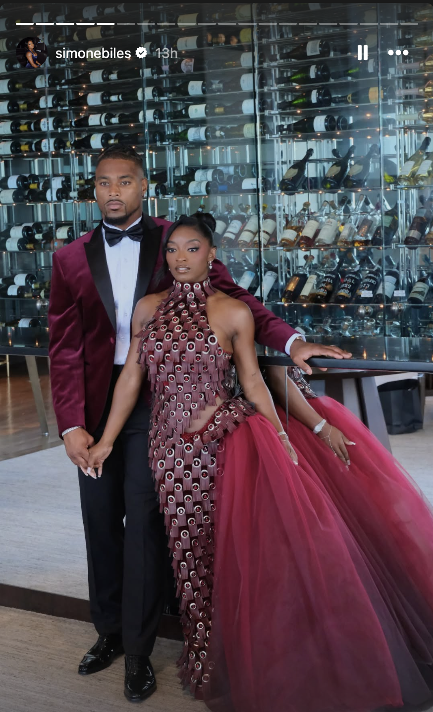 The Mahomes had to compete against Simone Biles and her husband, Jonathan Owens, for the title of most stunning couple. | Source: Instagram/simonebiles