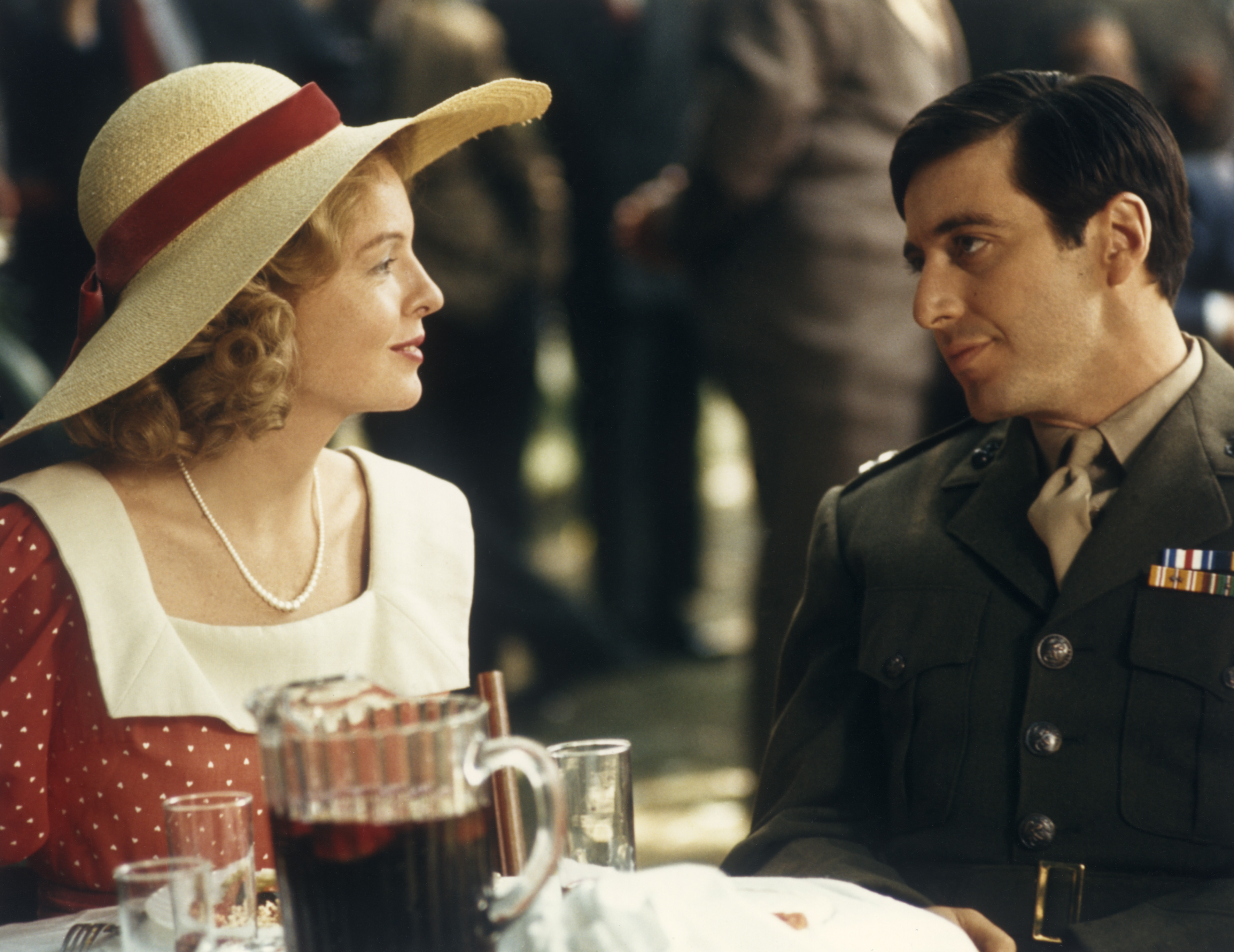 Diane Keaton pictured with Al Pacino in "The Godfather" | Source: Getty Images