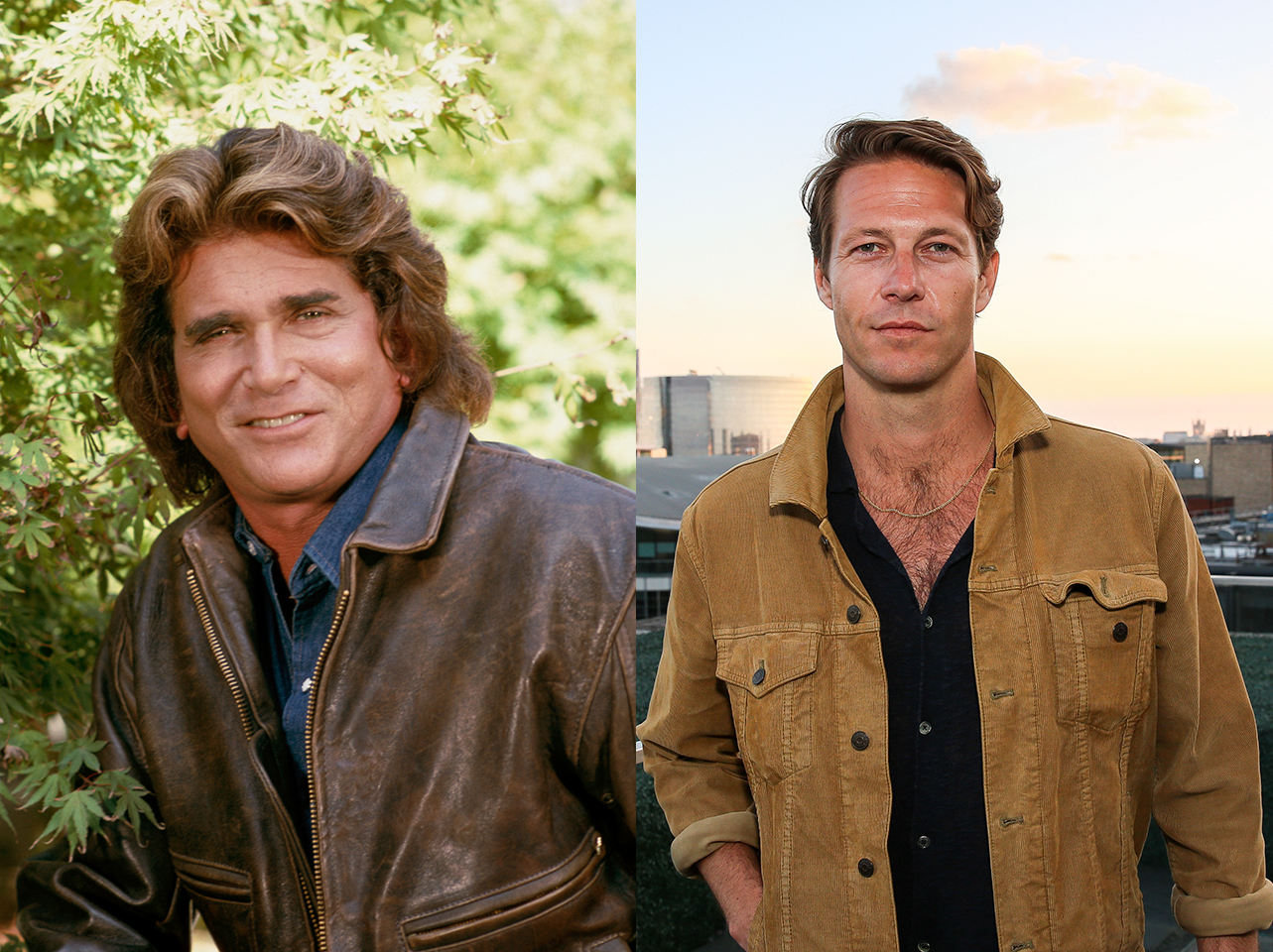 Michael Landon vs Luke Bracey as Charles Ingalls | Source: Getty Images