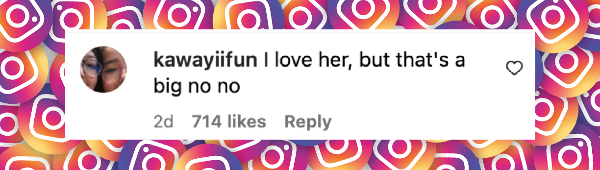 A netizen's comment dated July 9, 2025 | Source: Instagram/justjared