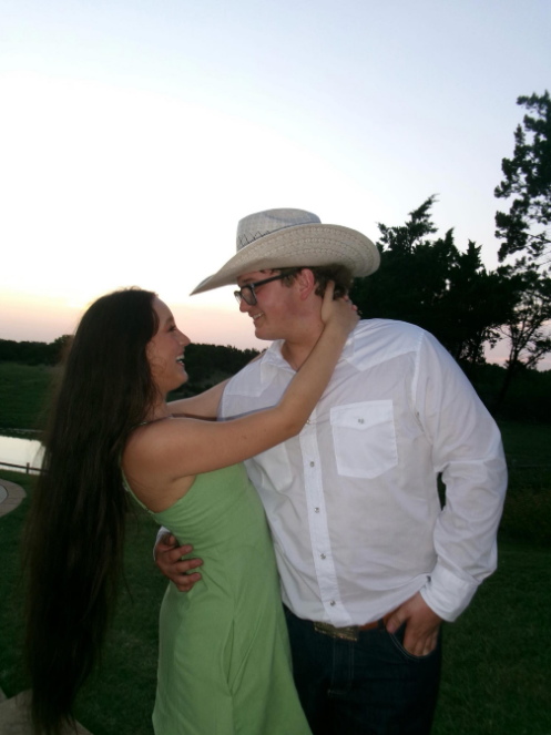 Zuma Rossdale shared a sweet moment with his girlfriend Theran Rose outdoors at sunset while sporting a cowboy hat and white western shirt in an image shared on June 27, 2026. | Source: Instagram/zuma_rossdalemusic