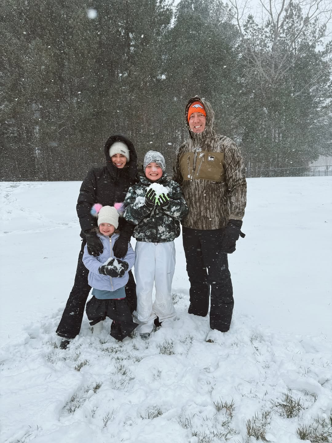Samantha and Kyle Busch with their two kids, Lennix and Brexton Busch, posted on January 31, 2026. | Source: Instagram/samanthabusch