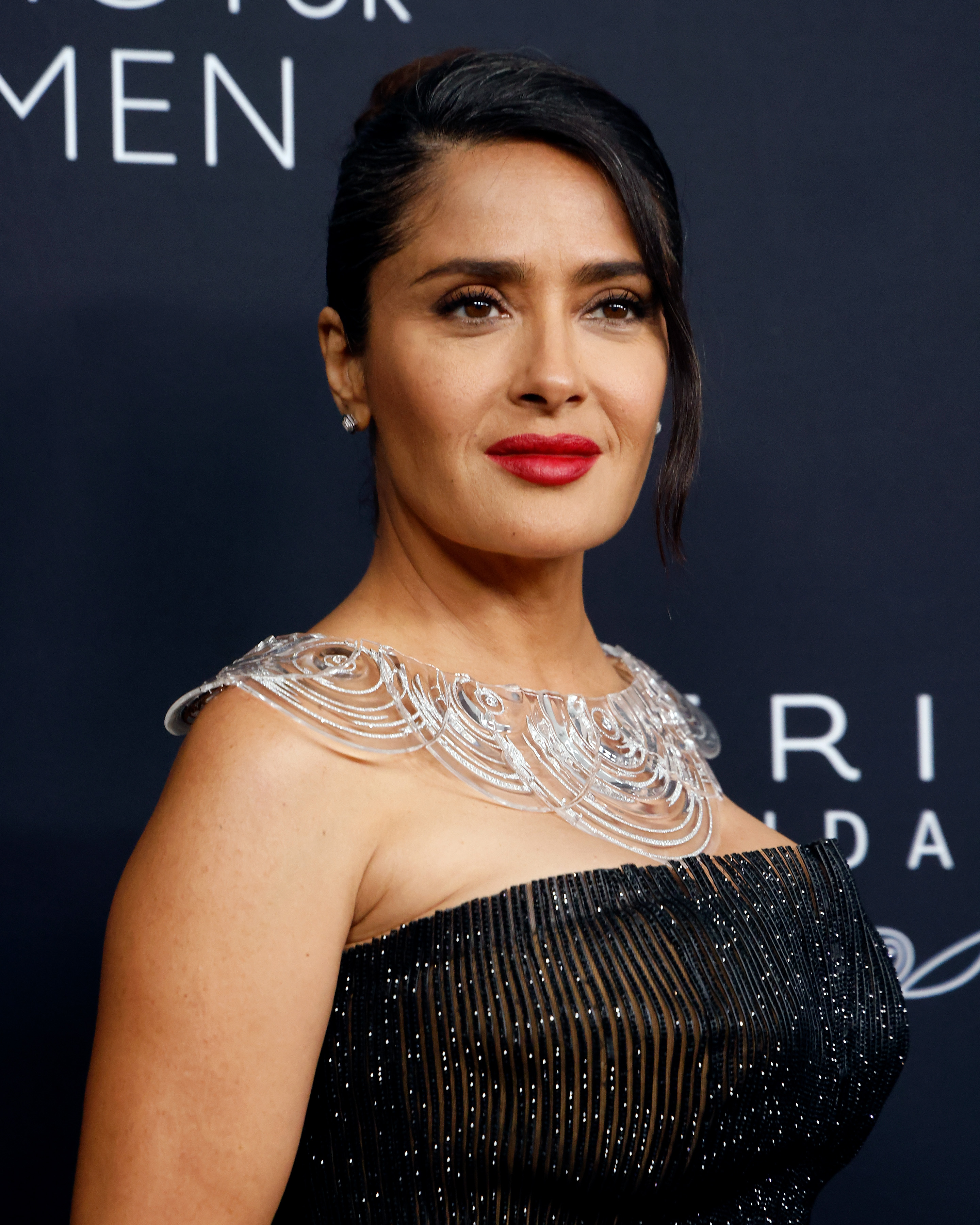 Salma Hayek at the Kering for Women Dinner in New York City on September 9, 2024. | Source: Getty Images