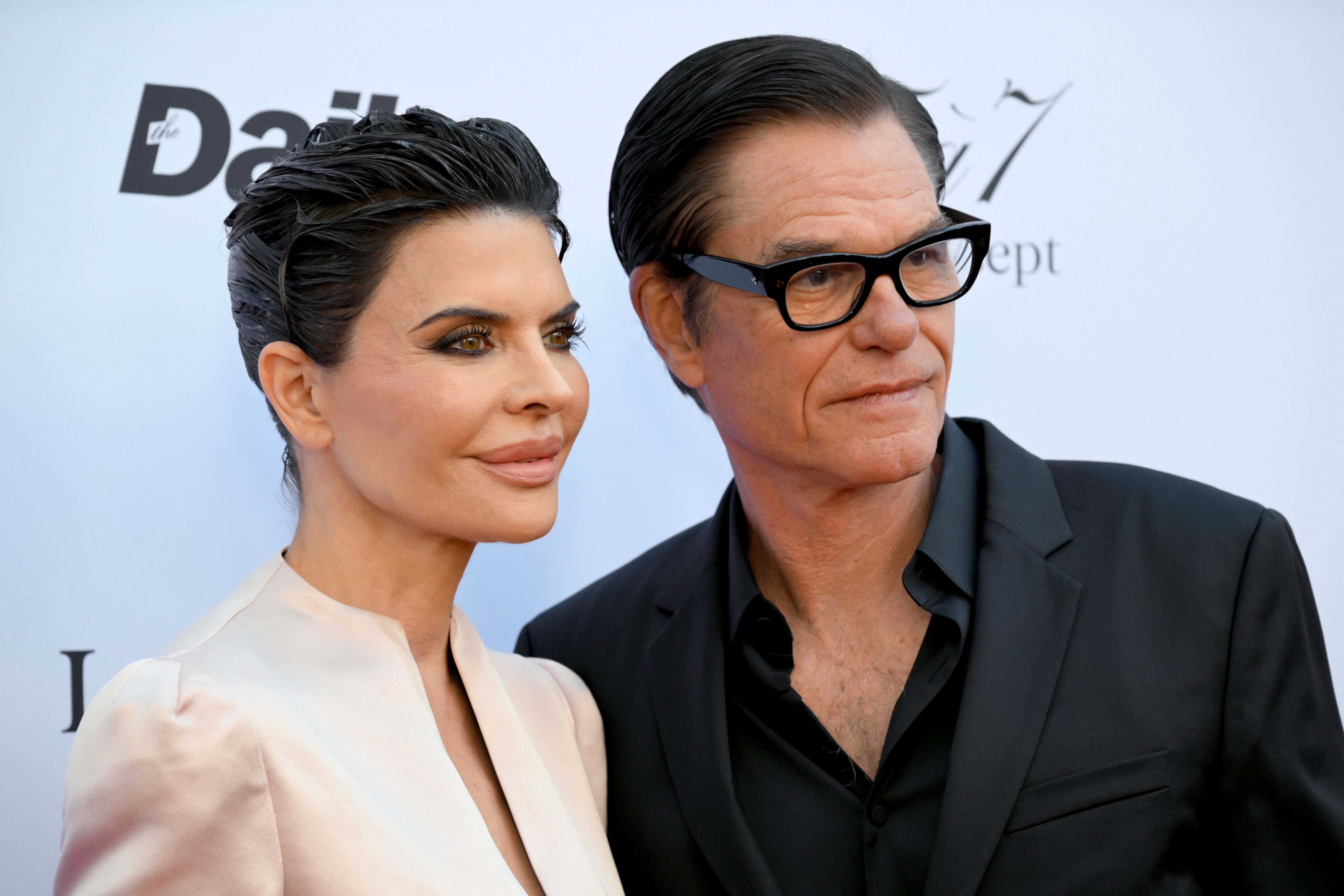 Lisa Rinna and Harry Hamlin attend the Daily Front Row Fashion Los Angeles Awards on April 28, 2024. | Source: Getty Images