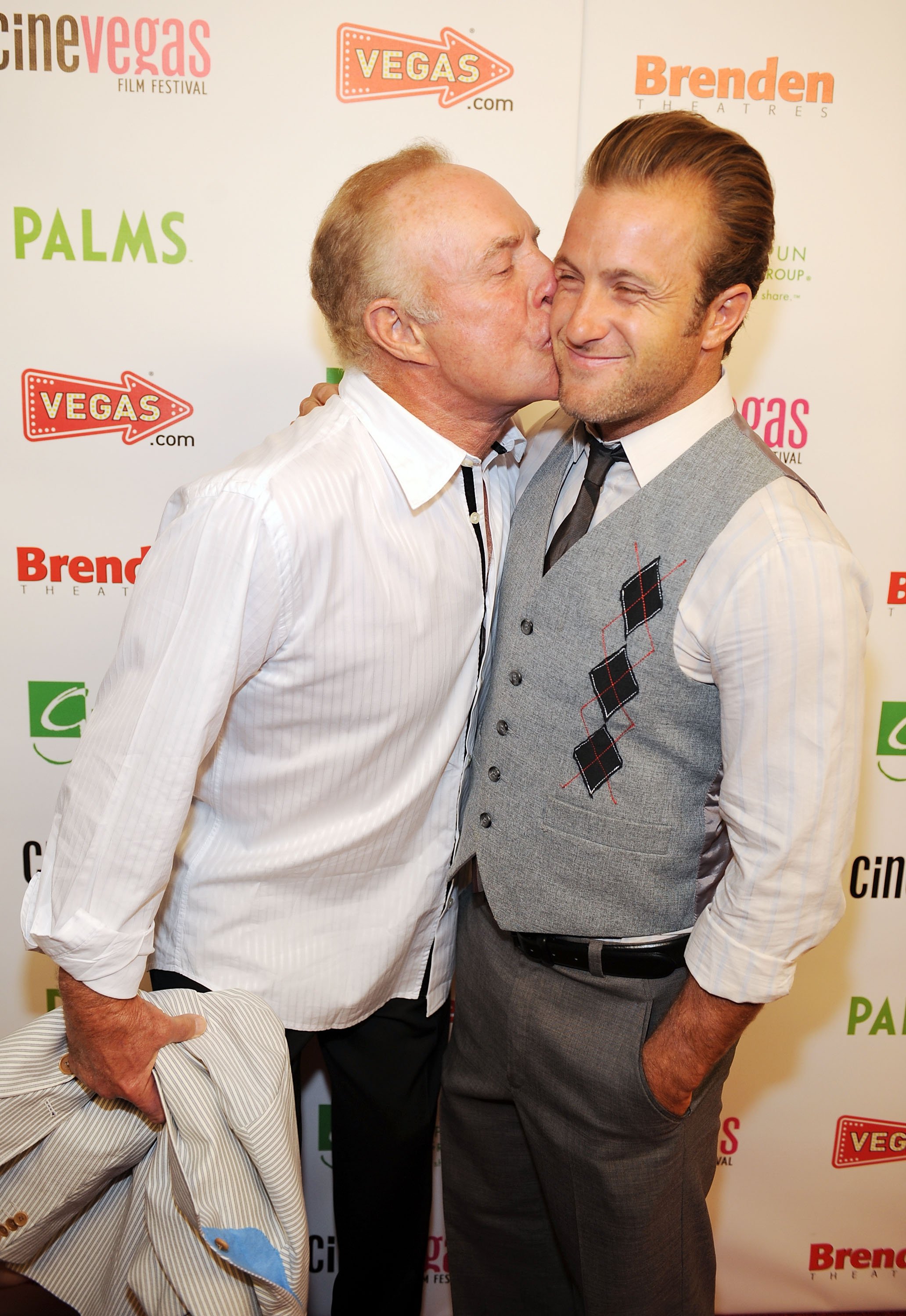 Actor James Caan and actor Scott Caan arrives at the "Mercy" red carpet during the 11th annual CineVegas film festival at the Brenden Theatres at The Palms Casino Resort on June 14, 2009 in Las Vegas, Nevada. | Source: Getty Images