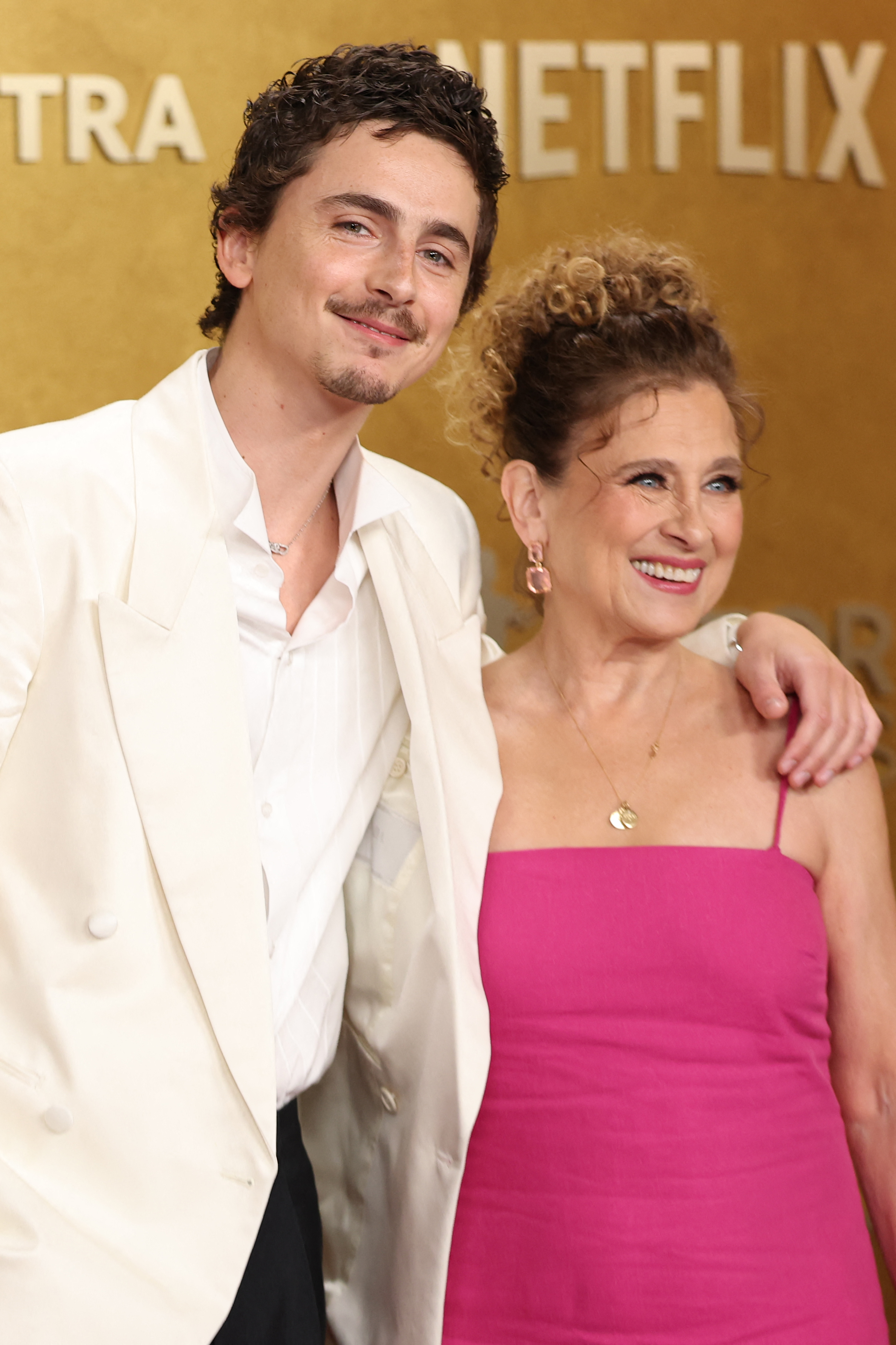 Timothée Chalamet and Nicole Flender | Source: Getty Images