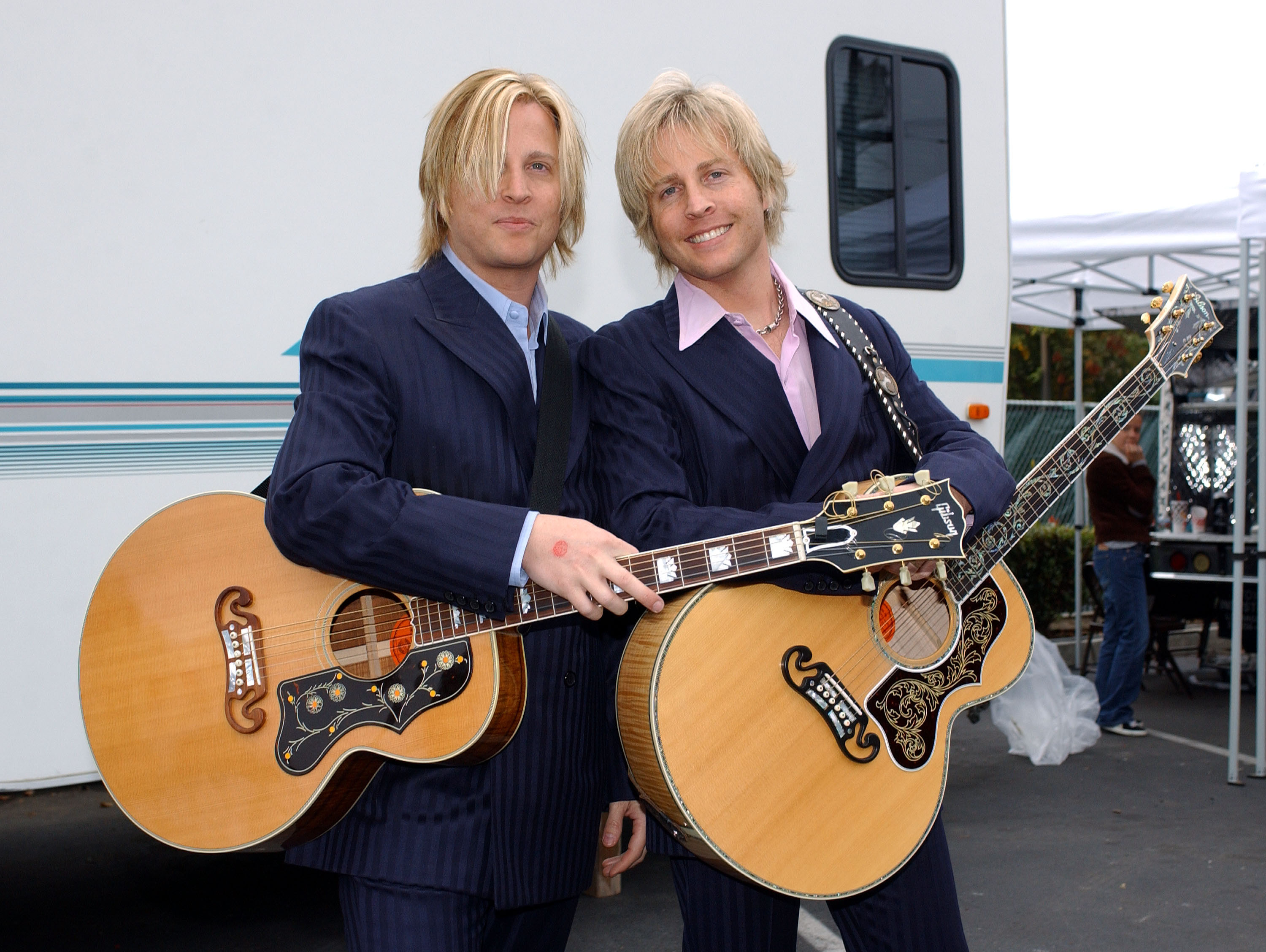 Gunnar and Matthew Nelson attend the Love Ride 20 at Harley-Davidson/Buell of Glendale November 9, 2003, in Glendale, California. | Source: Getty Images