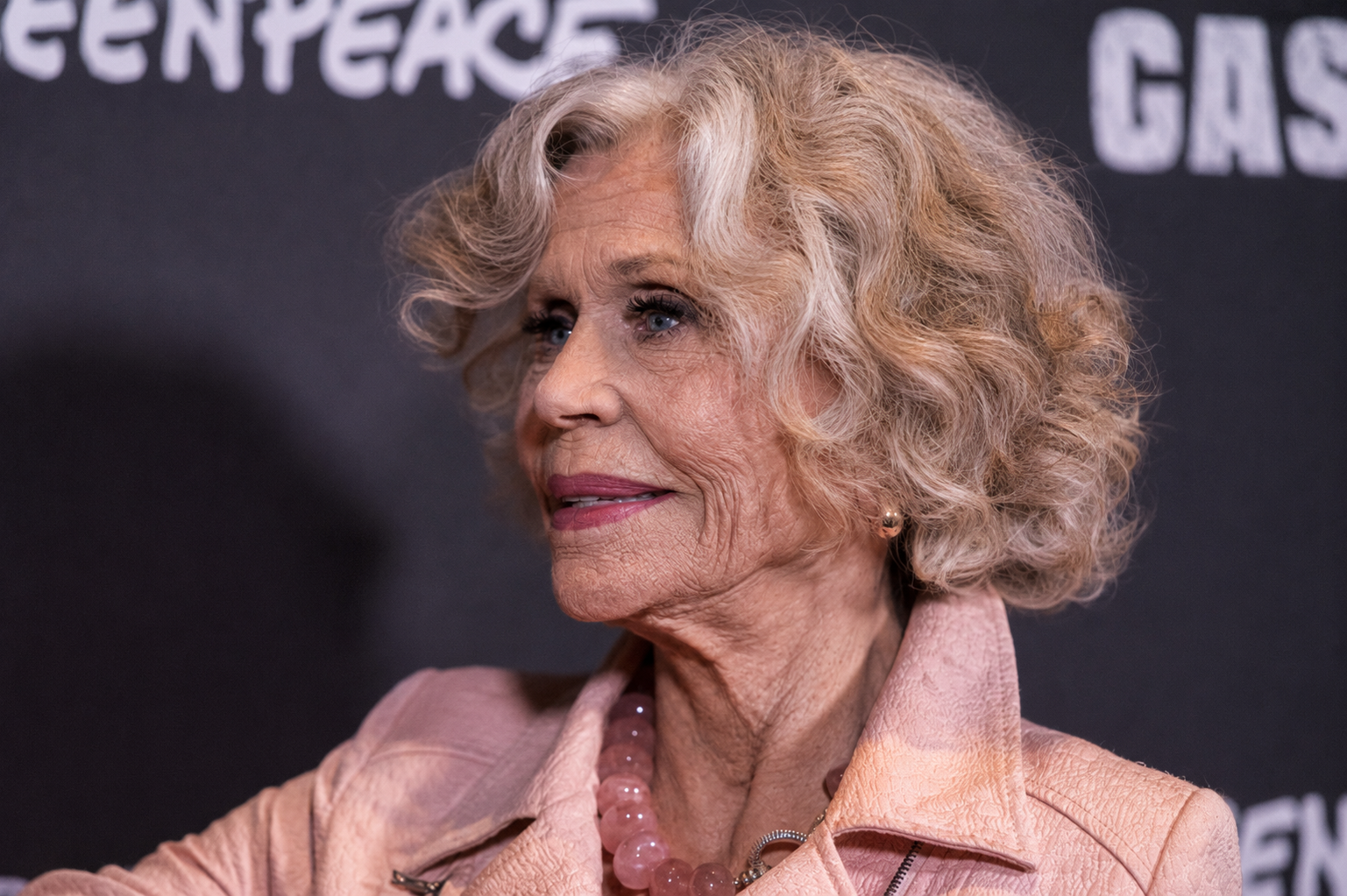 This imagined portrait retains Fonda's recognizable appearance while adding more visible signs of age across the face and neck. | Source: ChatGPT