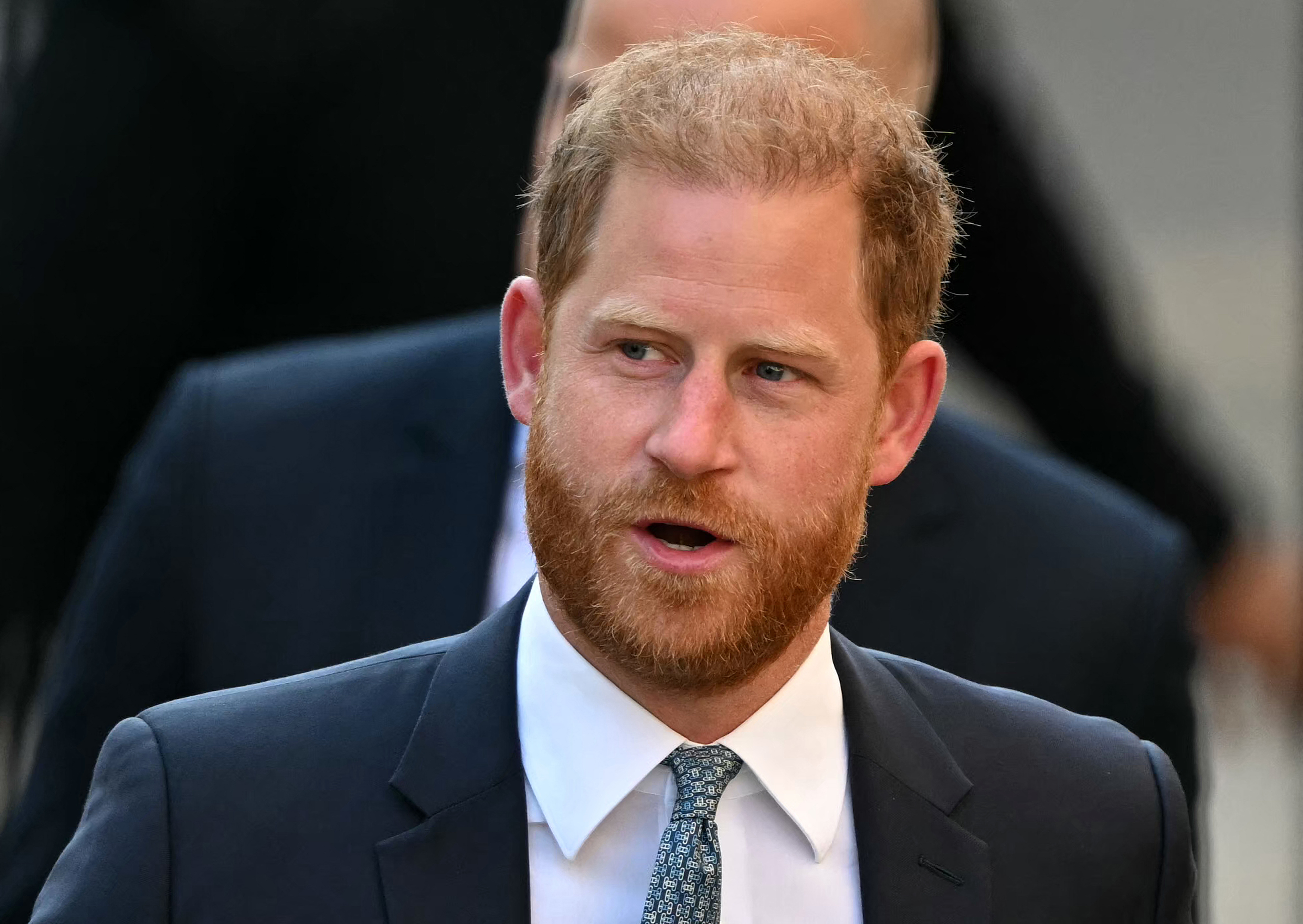 Harry arrives at Britain's High Court in London for his legal fight over U.K. security on April 8, 2025 | Source: Getty Images