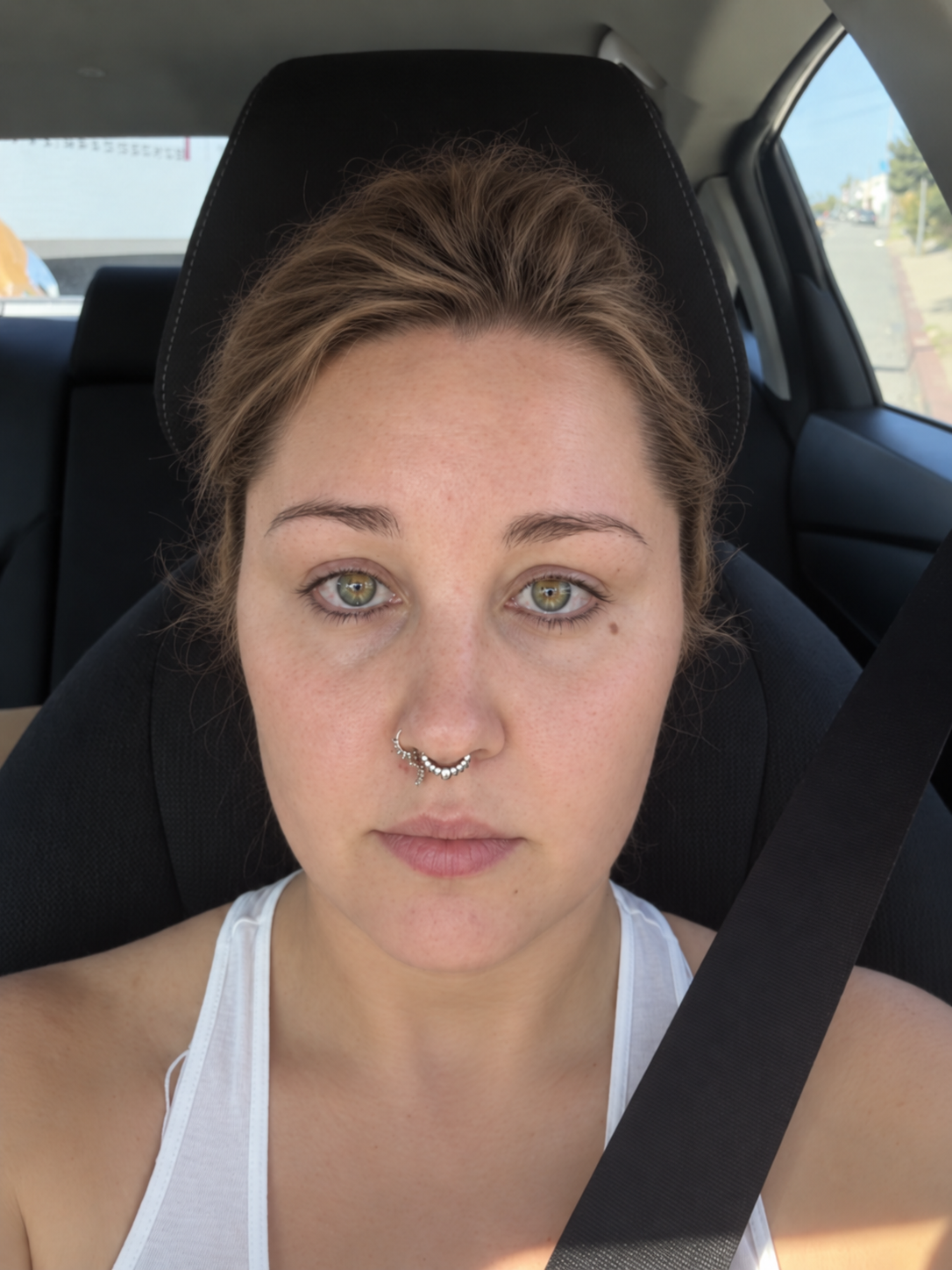 Another AI rendering changes the hair and facial details for a different take on the selfie. | Source: Chat GPT