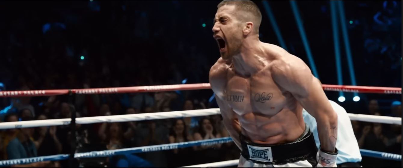 Jake Gyllenhaal displayed the powerful physique he built for "Southpaw" in a video released on March 27, 2015, capturing the actor fully immersed in his role as champion boxer Billy Hope. Months of relentless boxing drills, strength training, and conditioning transformed his once-lean frame into that of a convincing prizefighter. | Source: YouTube/Rotten Tomatoes Trailers