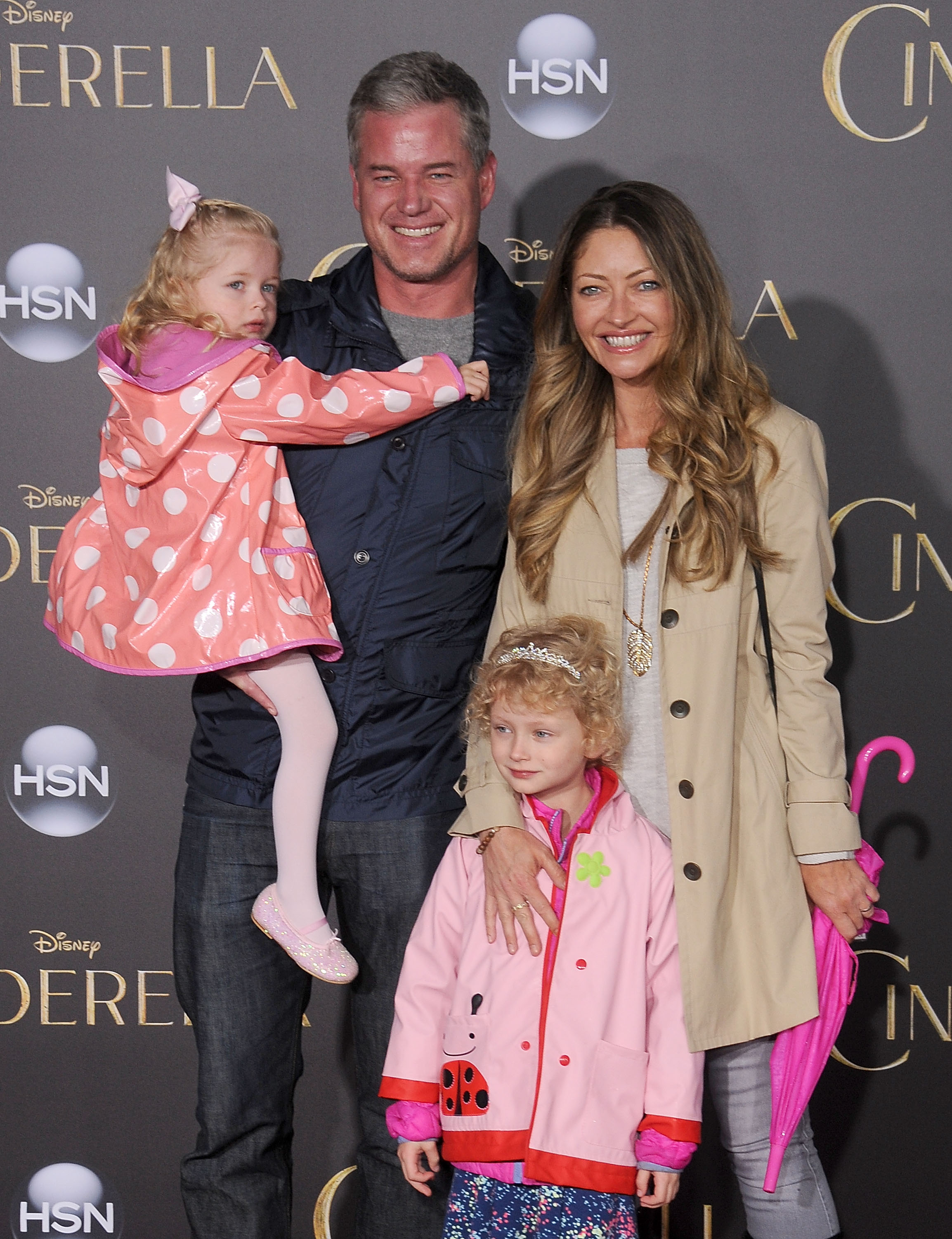 Rebecca Gayheart, Eric Dane, daughter's Billie Beatrice Dane and Georgia Dane arrive at the World Premiere of Disney's "Cinderella" at the El Capitan Theater in Hollywood, California on March 1, 2015. | Source: Getty Images