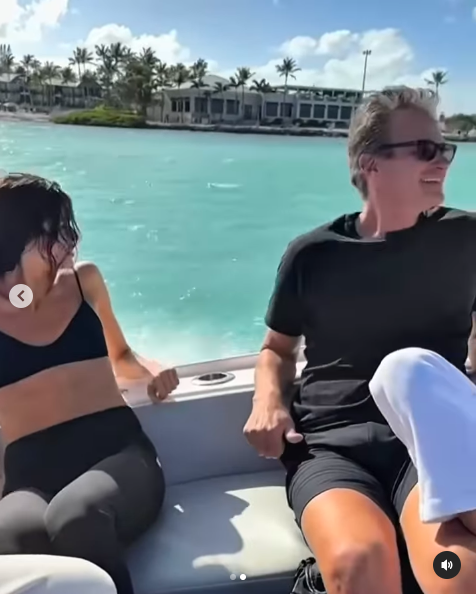 Kaia and Rande Gerber enjoying their family vacation, posted on May 1, 2025. | Source: Instagram/cindycrawford