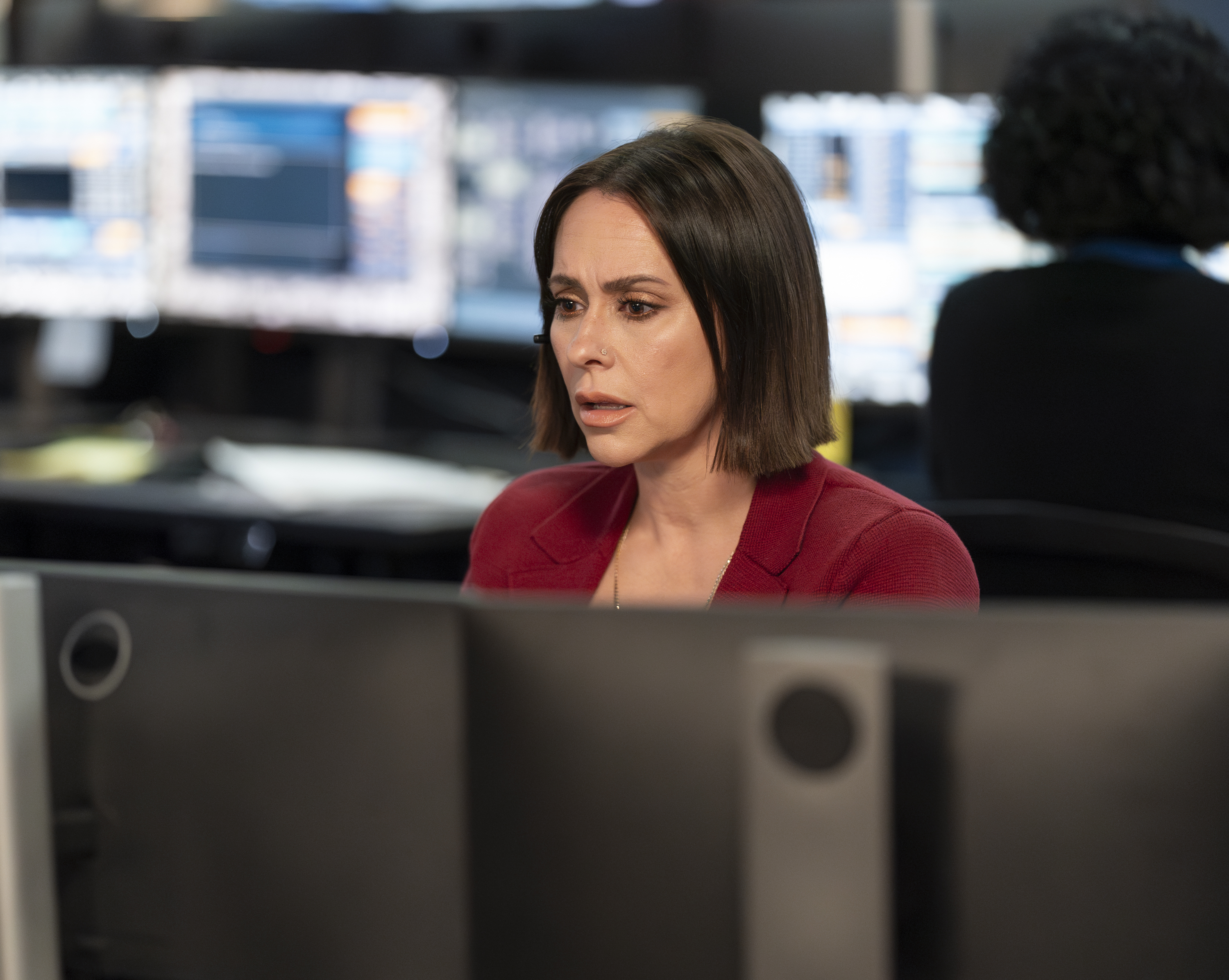 A brunette bob for the show suited her perfectly. In this photo, she appeared in a promotional still for "9-1-1" on September 26, 2024, in Los Angeles, California.
