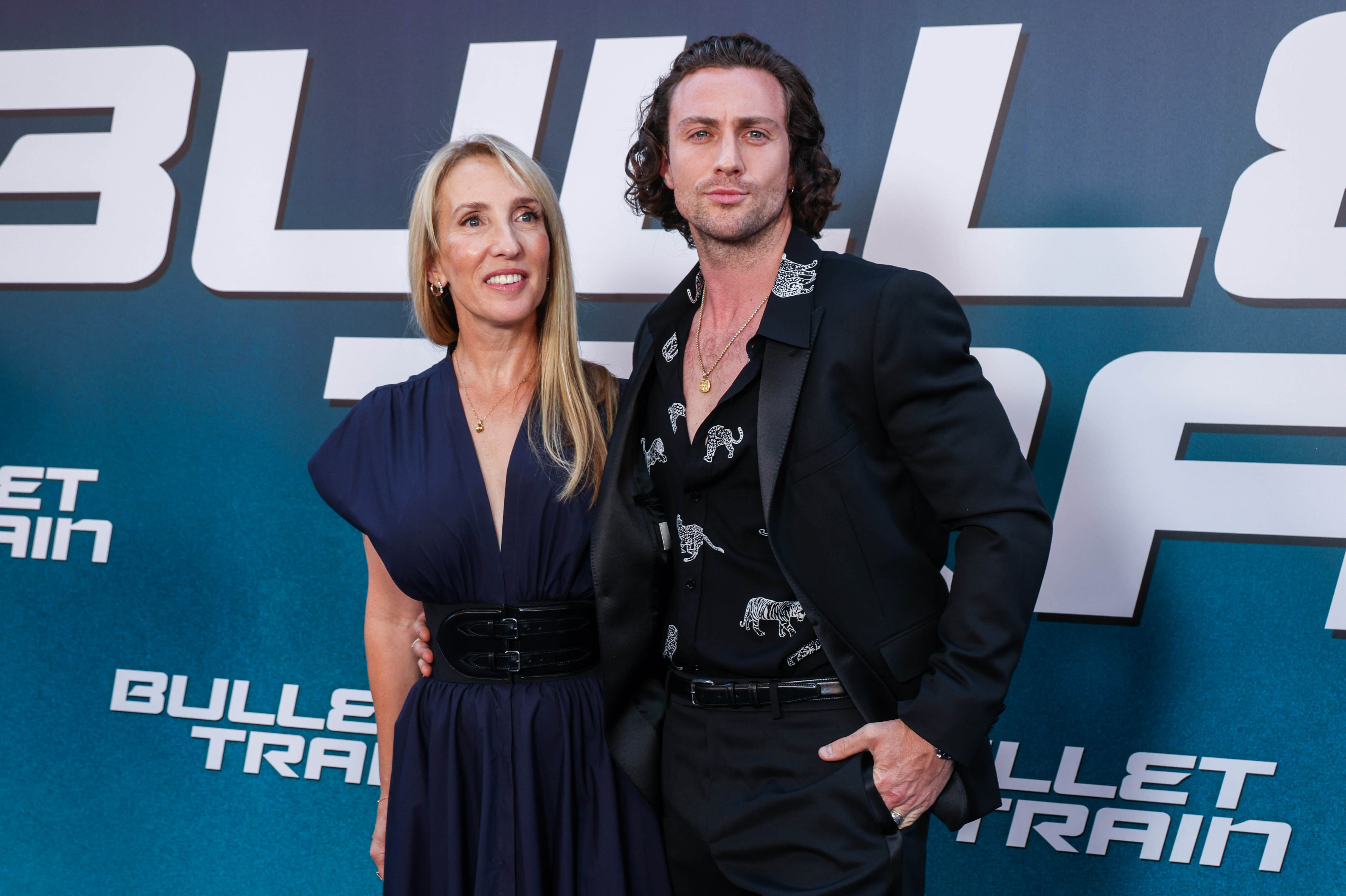 Sam and Aaron Taylor-Johnson attend the "Bullet Train" premiere on July 18, 2022 | Source: Getty Images