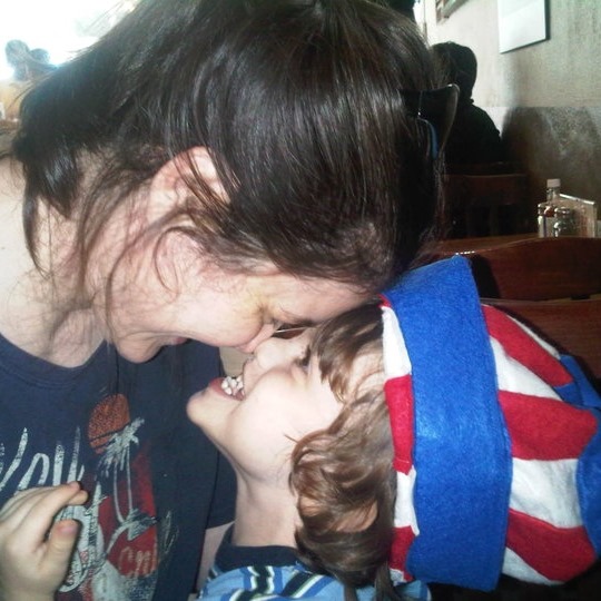 Anne Isenhower sharing a tender moment with her son Max, posted on November 24, 2020. | Source: Facebook/Anne Isenhower