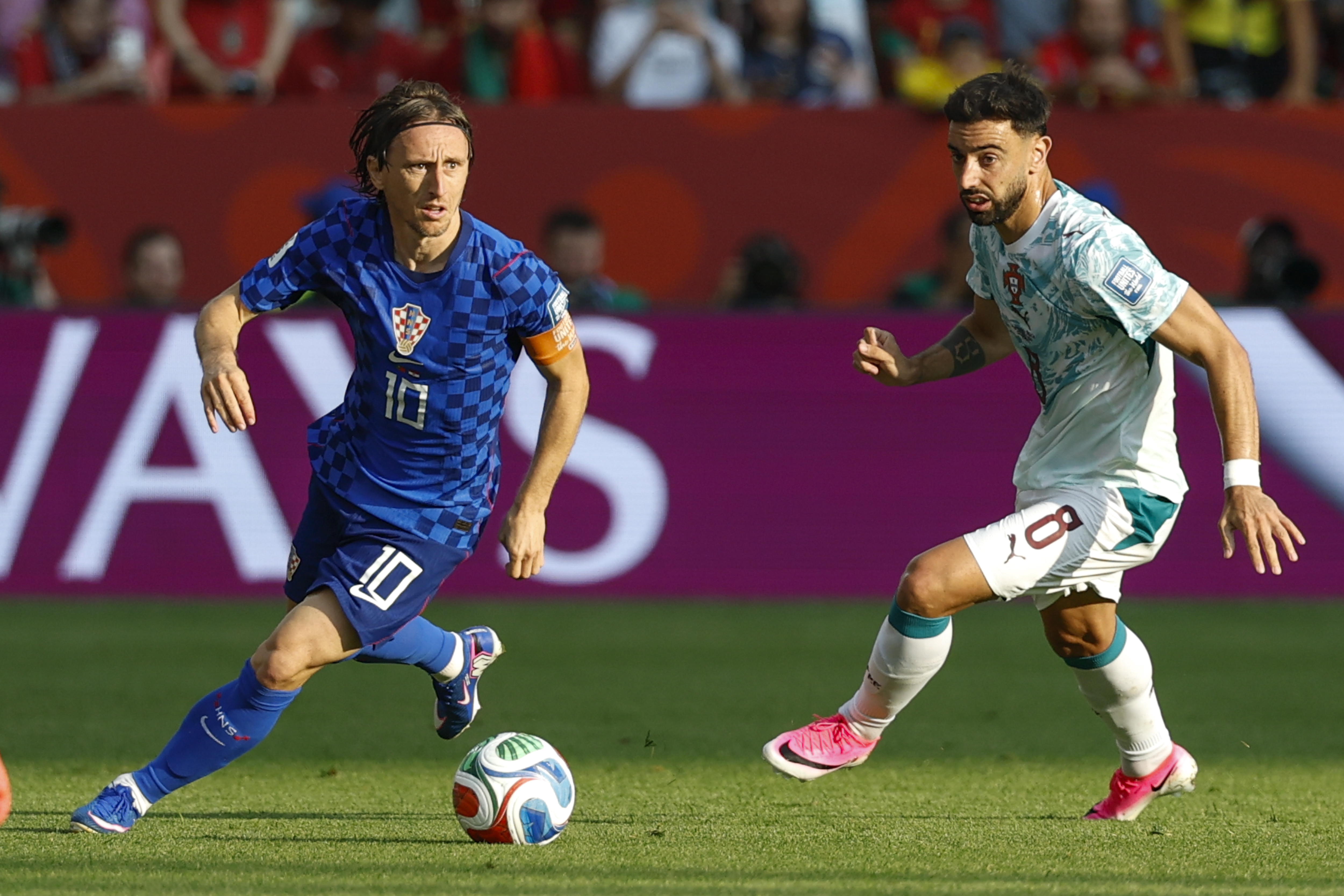 Luka Modrić during the FIFA World Cup 2026 Round of 32 match between Portugal and Croatia at Toronto Stadium on July 2 in Canada. | Source: Getty Images