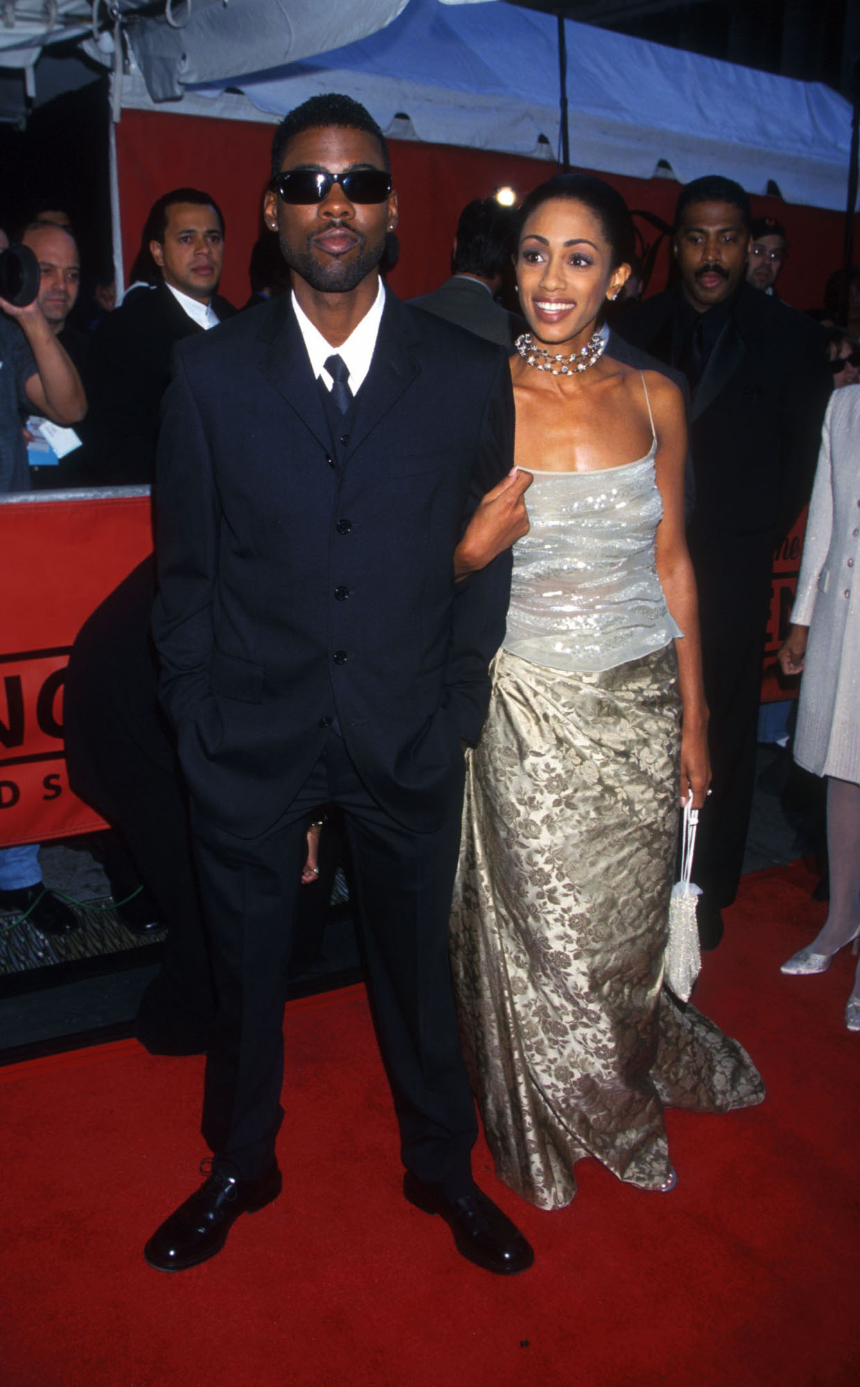 Chris Rock and Malaak Compton-Rock arrive at the Essence Awards in New York on April 30, 1999 | Source: Getty Images
