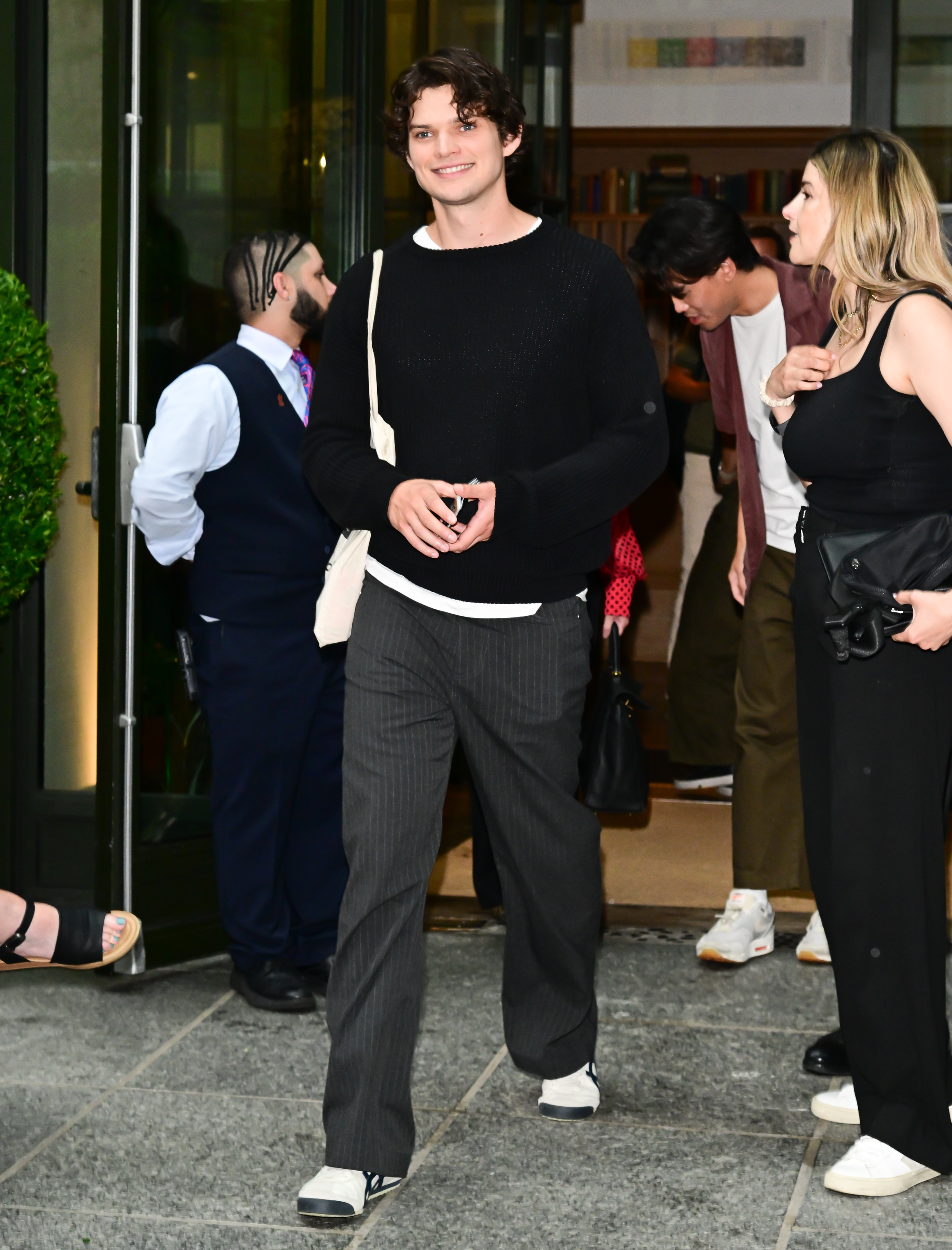Homer Gere smiles while out in New York City.