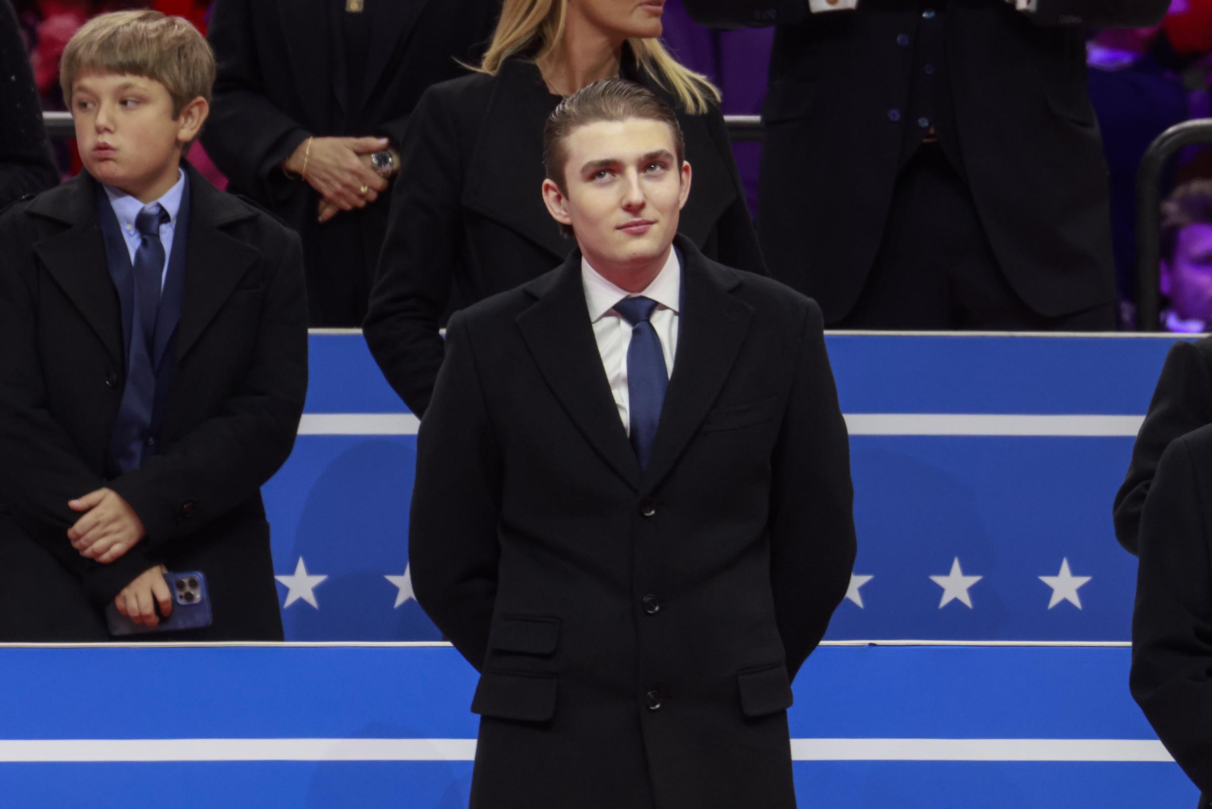 Barron Trump during the 2025 presidential inauguration on January 20, 2025 | Source: Getty Images