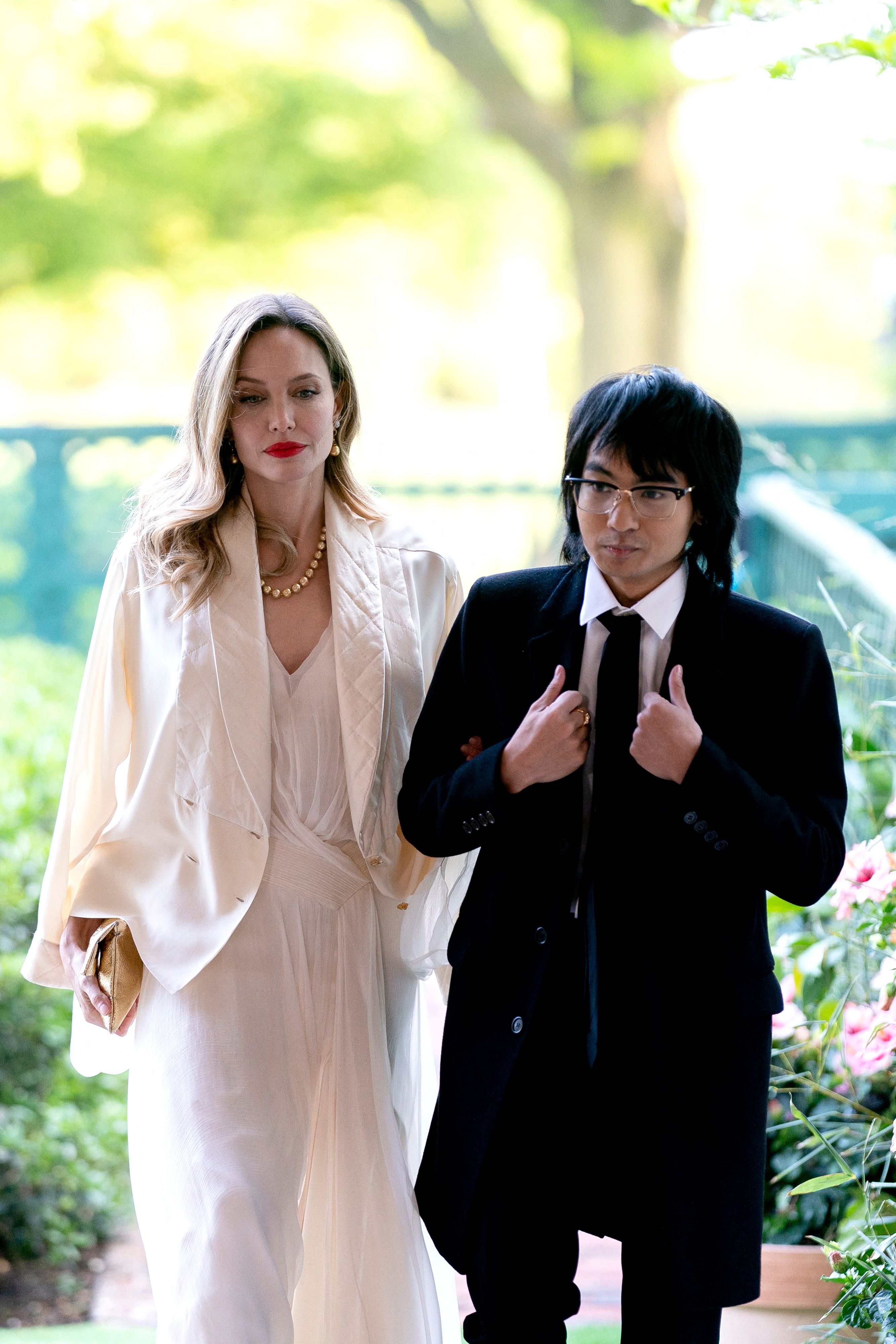 Maddox joined Angelina Jolie at a White House state dinner in April 2023, one of his more notable public appearances in recent years. | Source: Getty Images