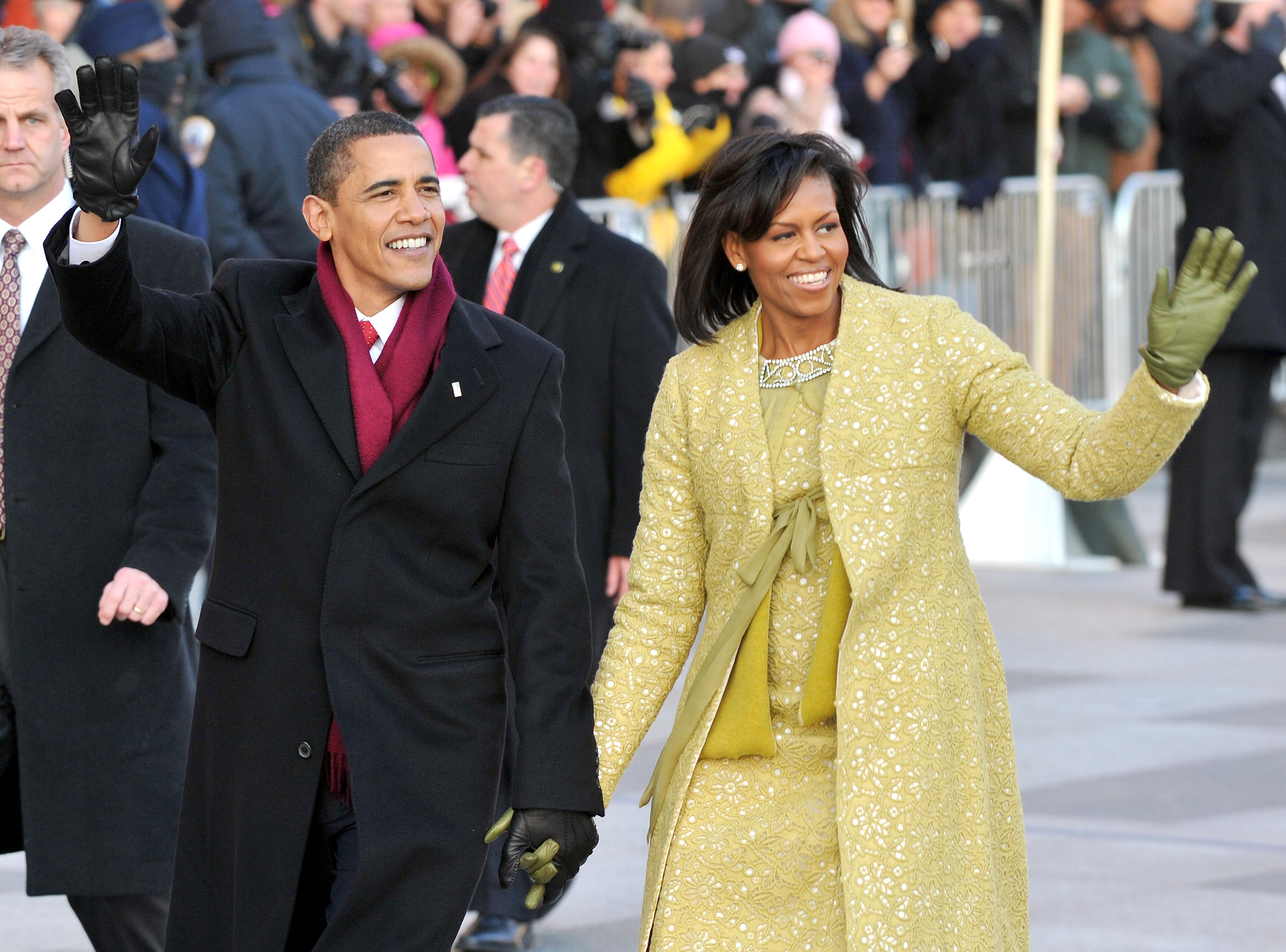 The scrutiny began almost immediately: at her first inauguration, Michelle Obama stepped into the role of the nation’s first Black first lady while even small style choices were already becoming national talking points. | Source: Getty Images