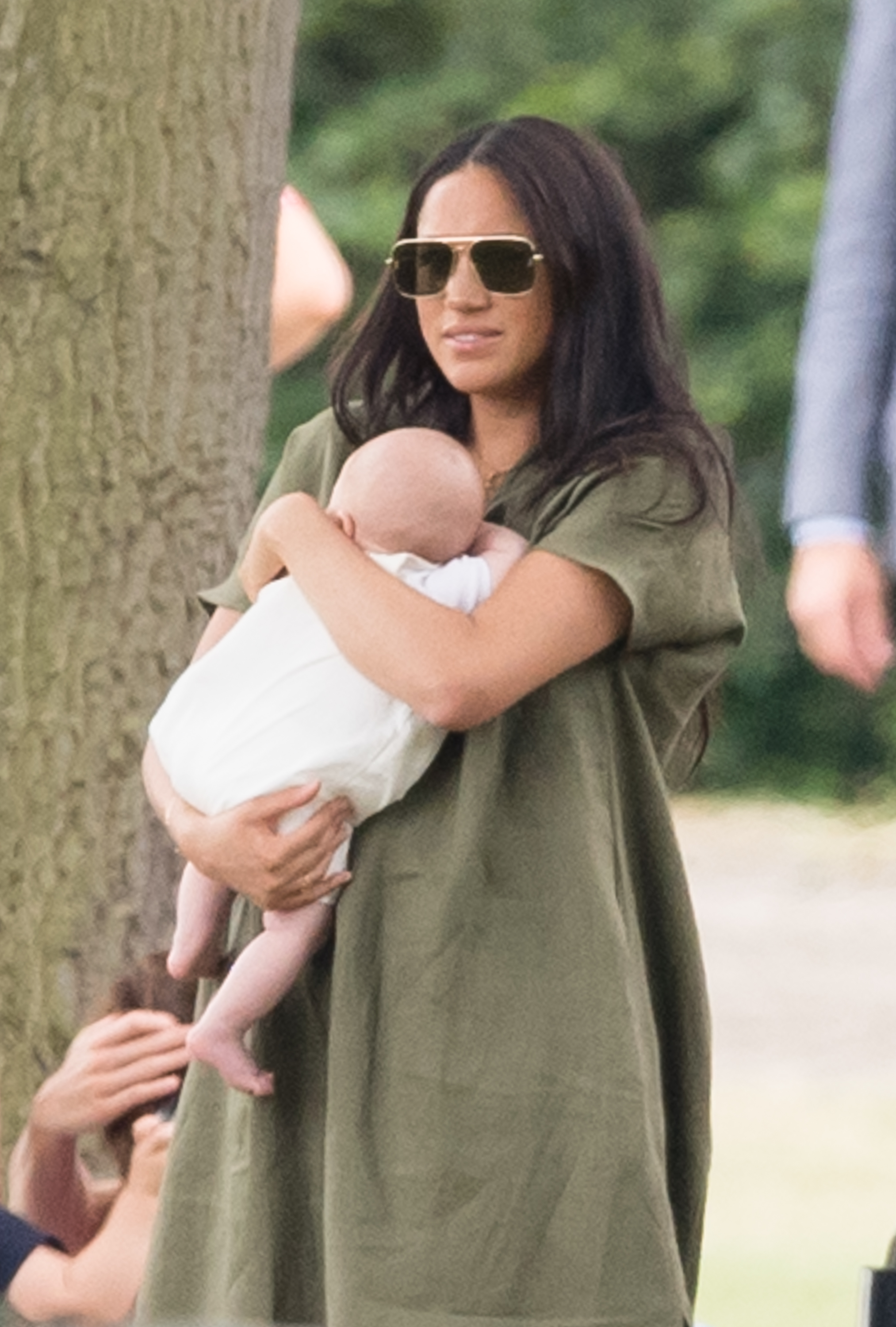 Meghan, Duchess of Sussex, and Prince Archie at The King Power Royal Charity Polo Day on July 10, 2019, in Wokingham, England. | Source: Getty Images
