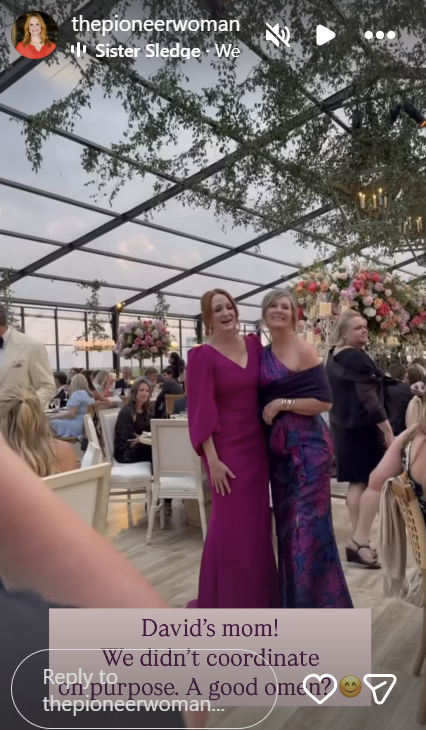Ree Drummond's photo with Paige's mother-in-law from her Instagram stories dated May 18, 2025 | Source: Instagram/thepioneerwoman