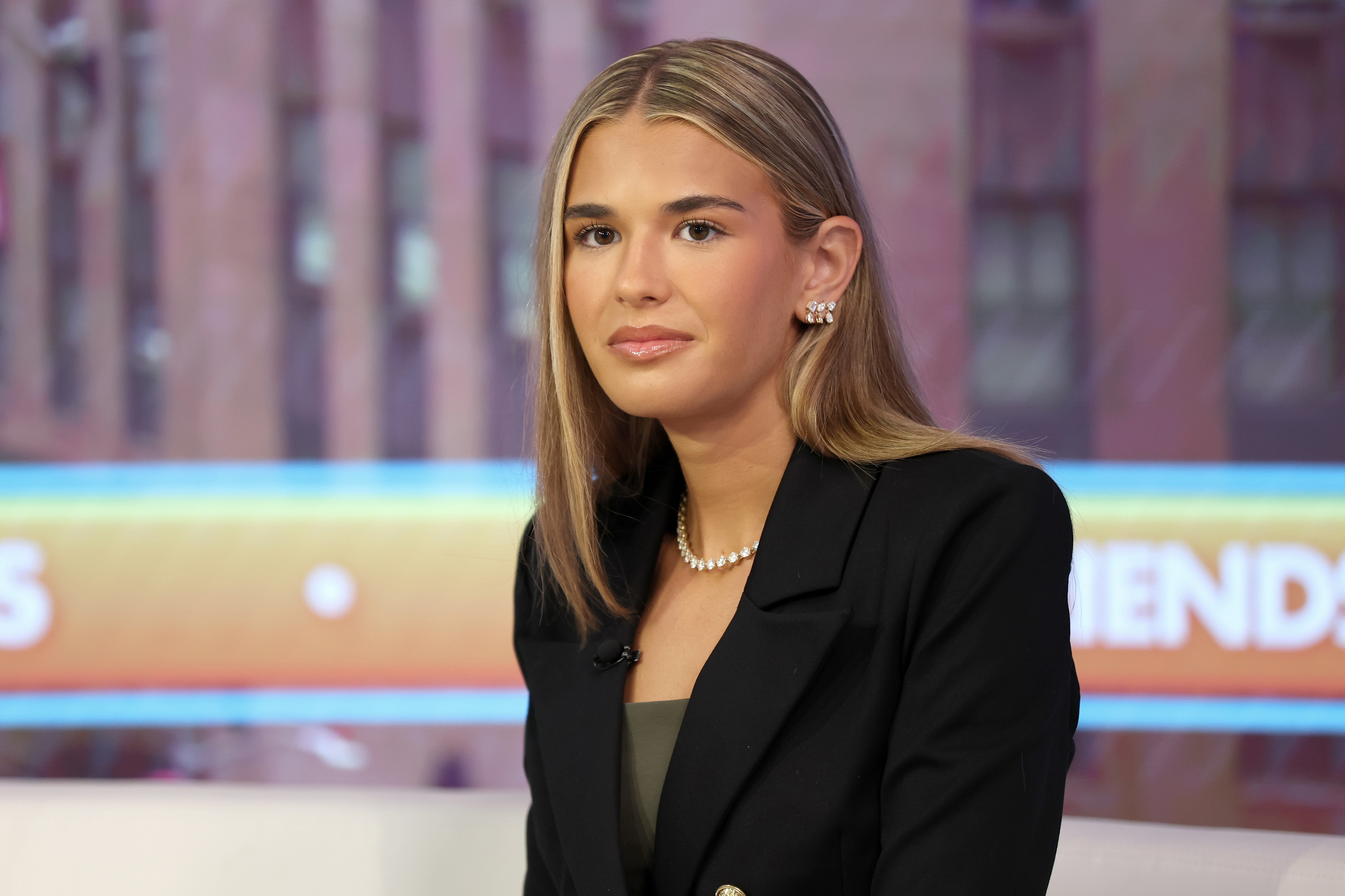 Kai Trump appears on "Fox & Friends" at Fox News Channel Studios in New York City on July 16, 2026. The young golfer later disclosed that an injury sustained during her first tournament of the season led to an unexpected medical setback. | Source: Getty Images