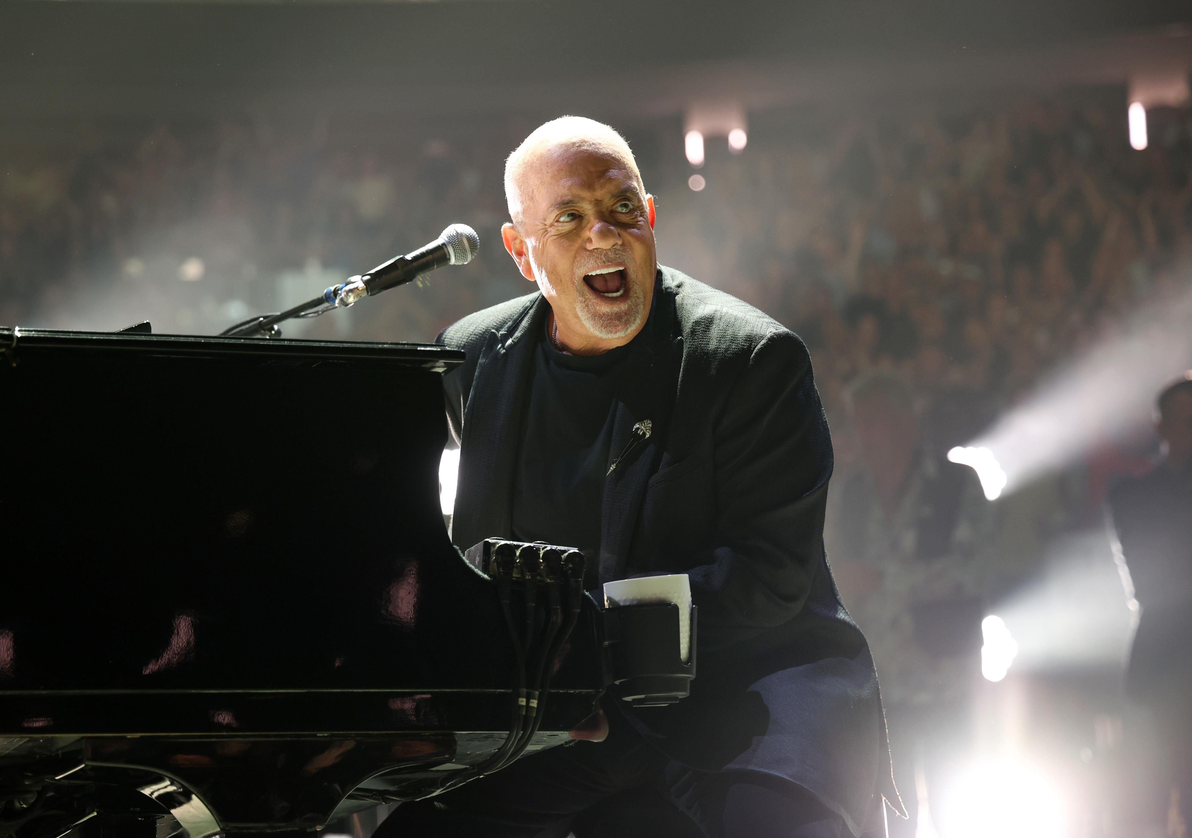 Billy Joel performs during the final show of his Madison Square Garden residency on July 25, 2024, in New York City. The singer later described balance problems that eventually led him to seek help from a neurologist. | Source: Getty Images
