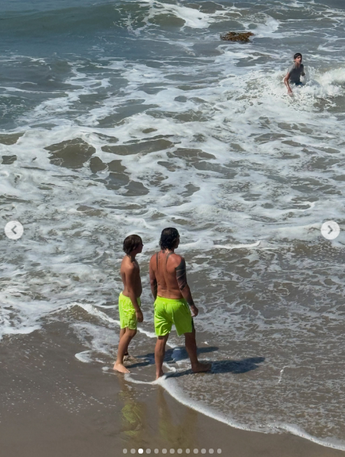 Gavin Rossdale and his youngest son, Apollo Rossdale, somewhere in Malibu, California, on his post celebrating the end of the summer uploaded on September 3, 2026. | Source: Instagram/gavinrossdale
