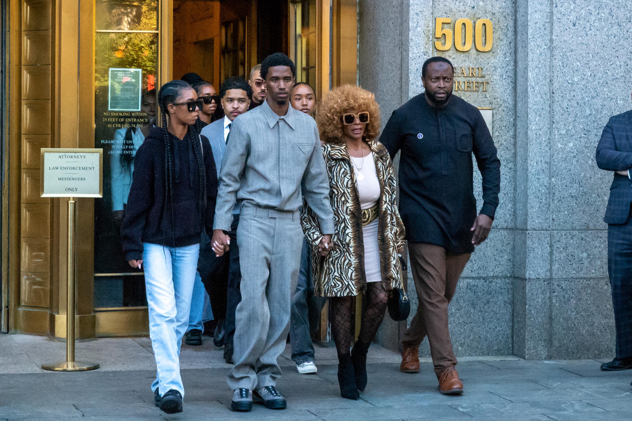 Combs' mother Janice and several of his children attended a pretrial hearing in Manhattan on October 10, 2024, exactly two years before the reported hospital visit. | Source: Getty Images