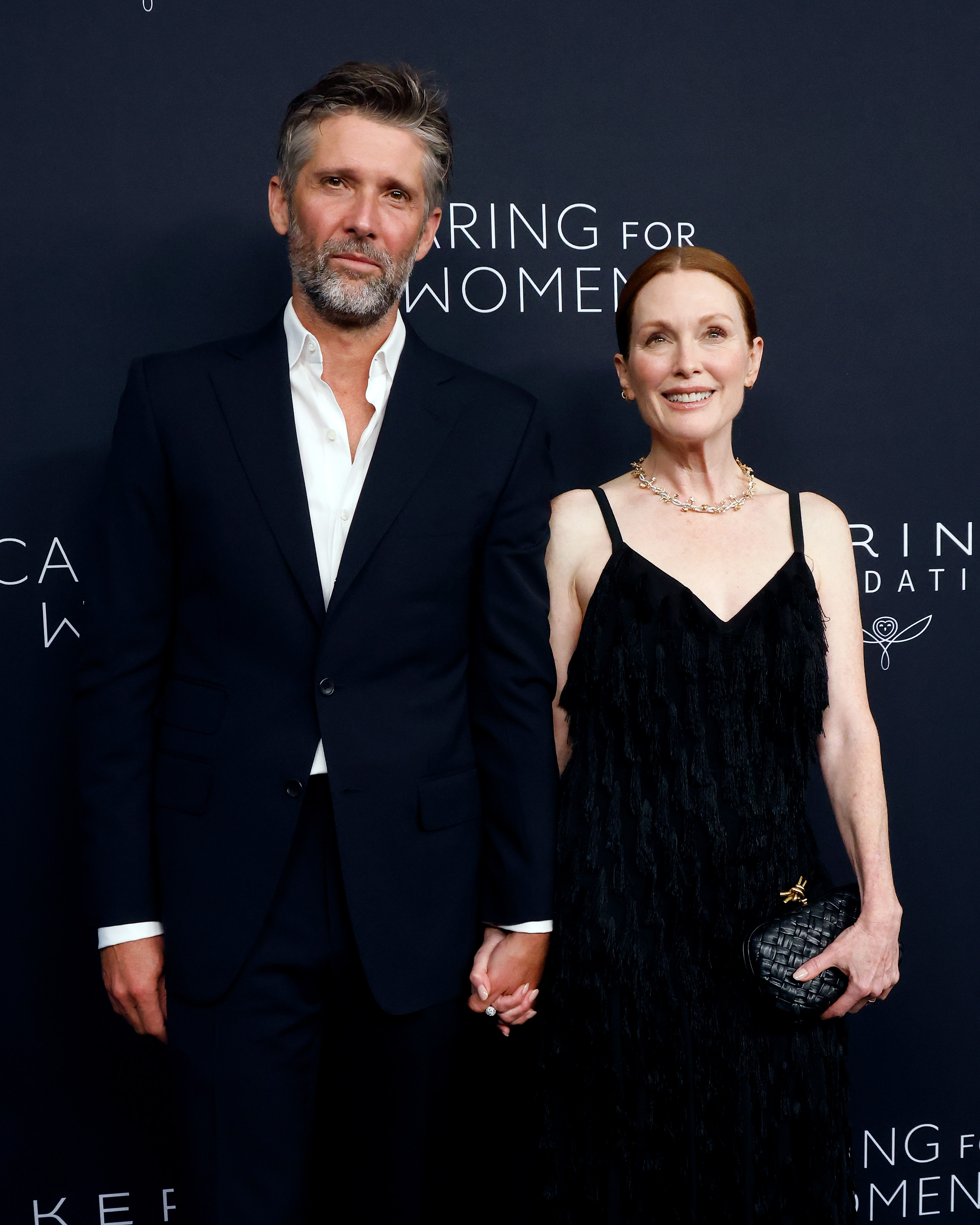 Bart Freundlich and Julianne Moore at the 2024 Kering for Women Dinner on September 9 in New York. | Source: Getty Images