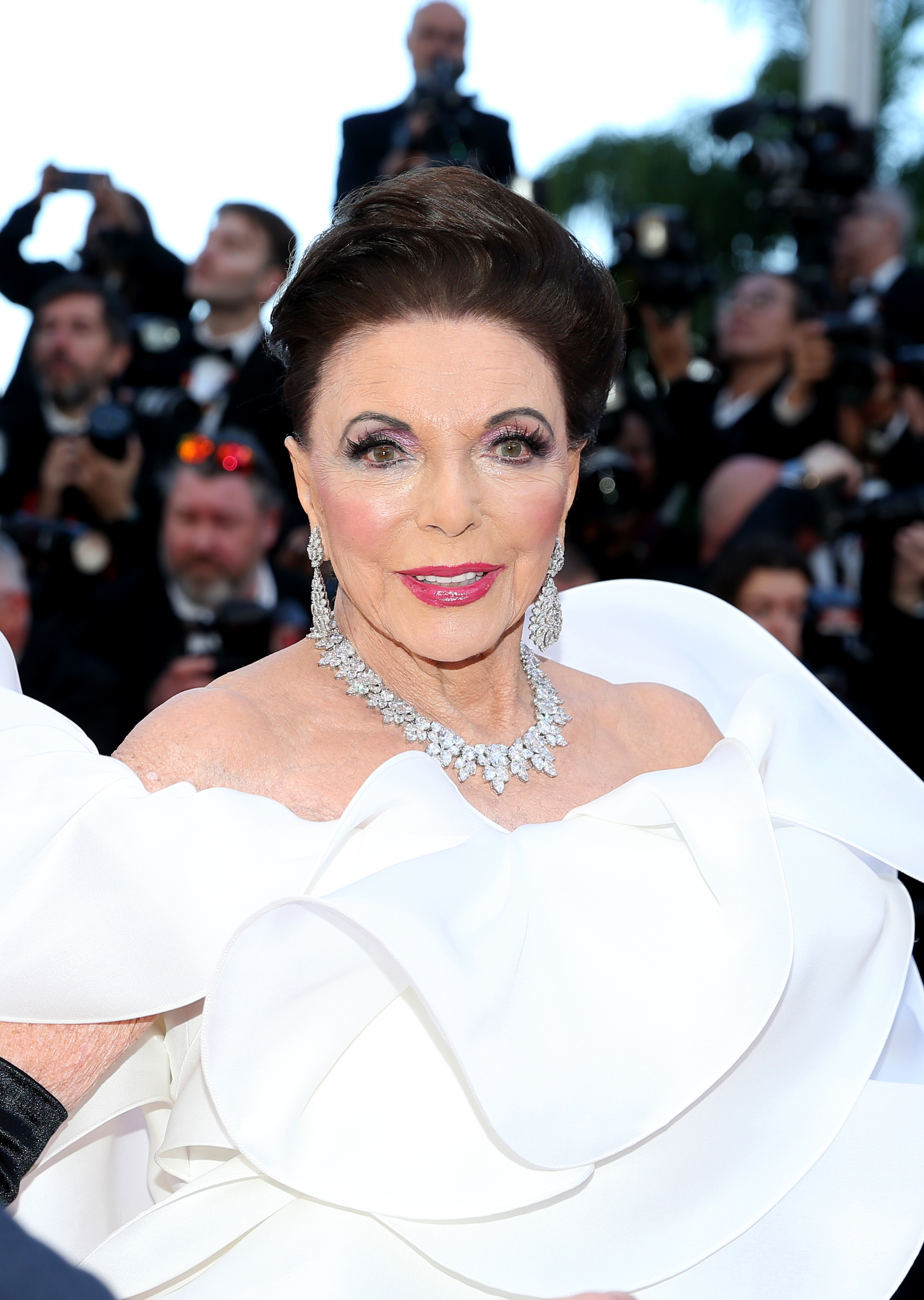 Joan Collins arrives on the red carpet during the Cannes Film Festival | Source: Getty Images