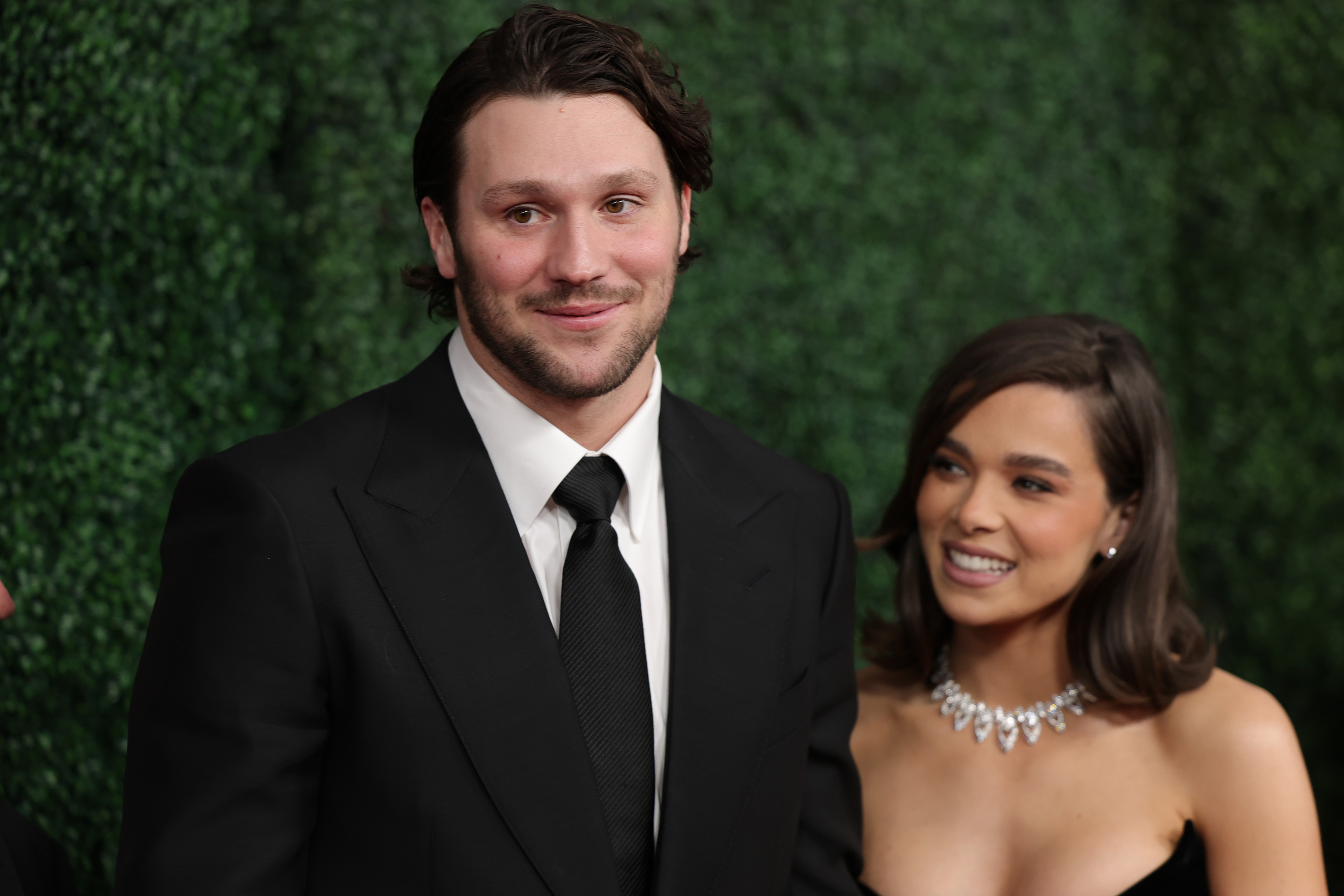 Josh Allen and Hailee Steinfeld at the 14th Annual NFL Honors at Saenger Theatre on February 6, 2025, in New Orleans, Louisiana. | Source: Getty Images