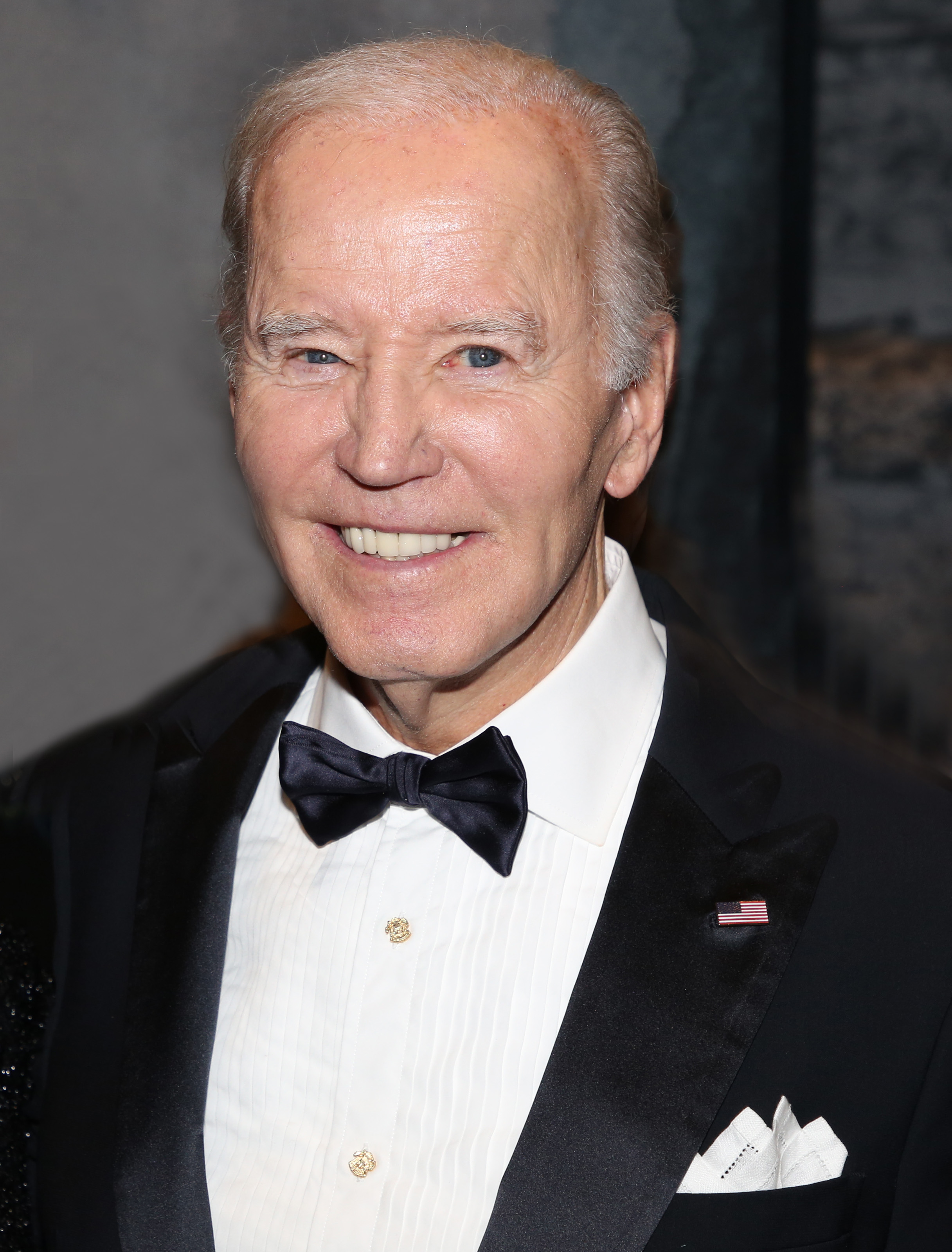 Joe Biden poses backstage on opening night of "Othello" on Broadway at The Barrymore Theatre on March 23, 2025, in New York City | Source: Getty Images