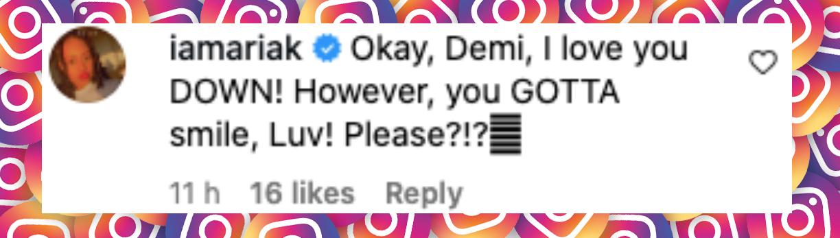 Netizen comment about Demi Lovato, posted on May 26, 2025. | Source: Instagram/voguemagazine