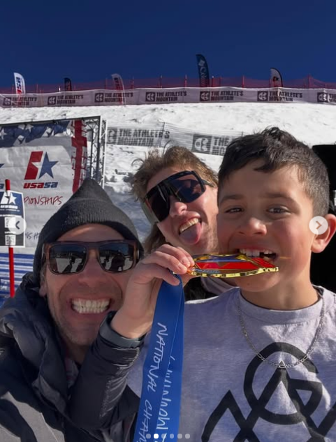 Zakaria Bel Qaid with family at a ski event, from a post dated April 5, 2026 | Source: Instagram/zakaria_skis