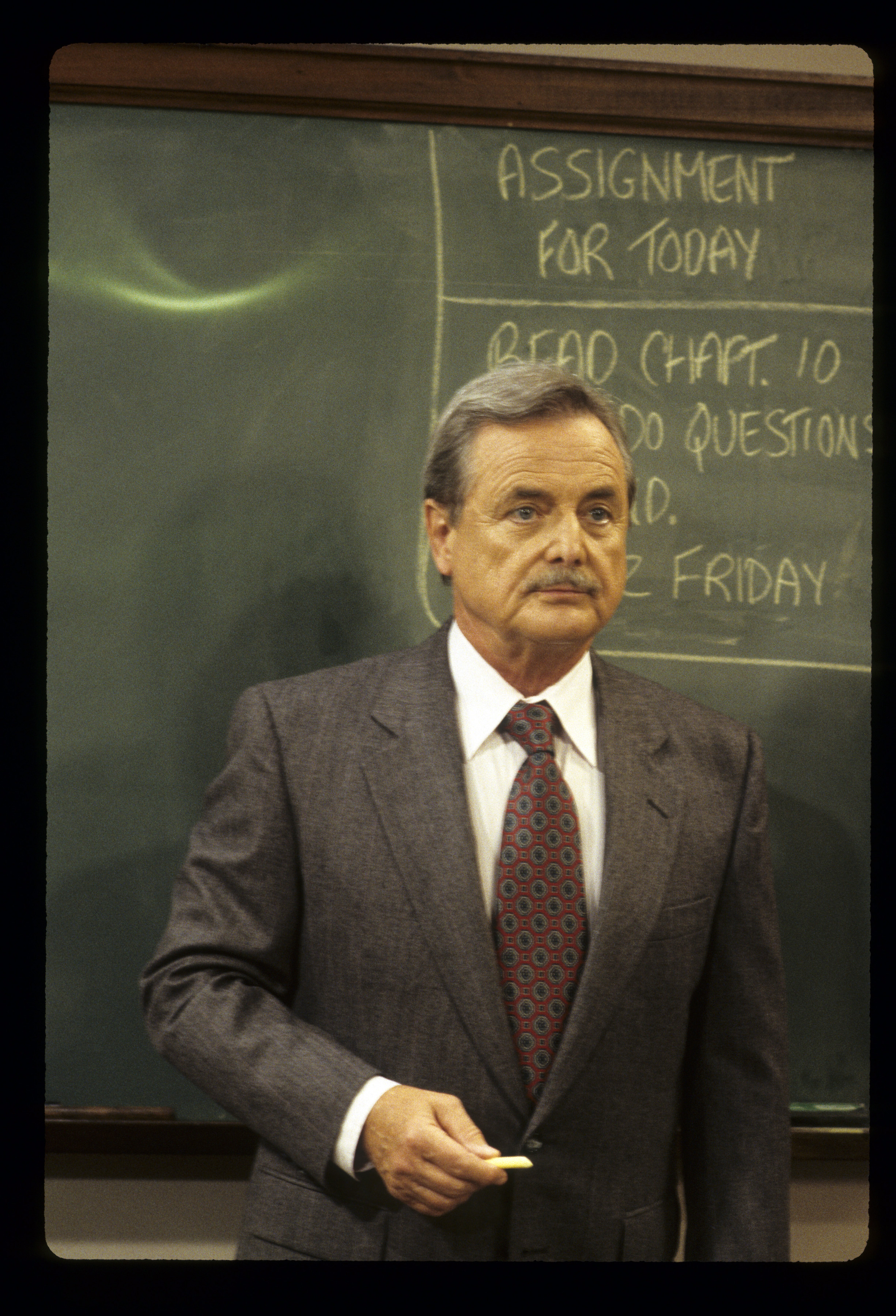 William Daniels stars as Mr. George Feeny on Walt Disney's comedy, "Boy Meets World," in 1993 | Source: Getty Images