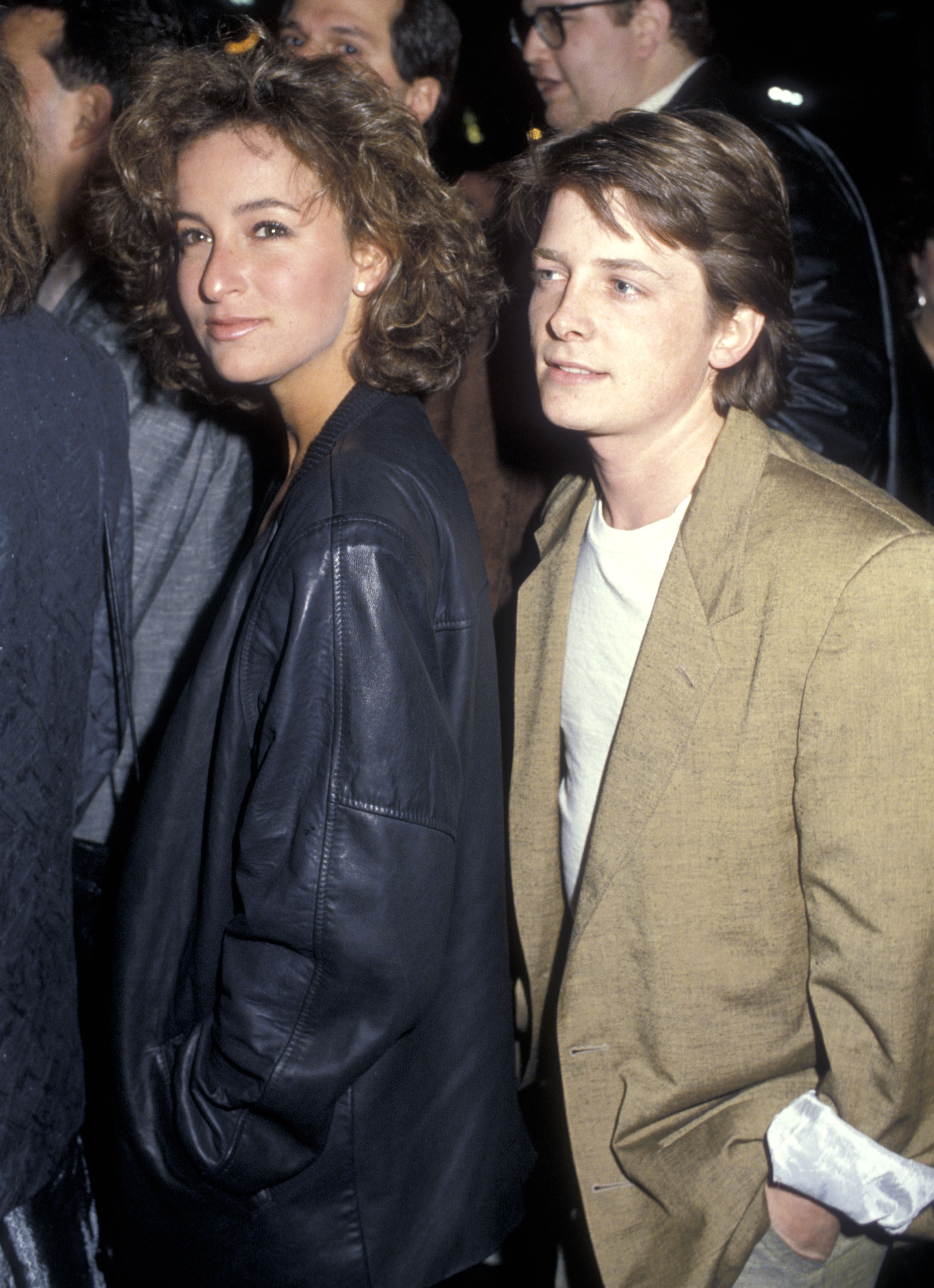 Jennifer Grey attends the Hollywood premiere of "Pretty in Pink" alongside Michael J. Fox at Mann's Chinese Theatre on January 29, 1986. Taken more than a year before "Dirty Dancing" made her a global star, the photo captures the actress before the rhinoplasty that she later said transformed both her appearance and the course of her career.